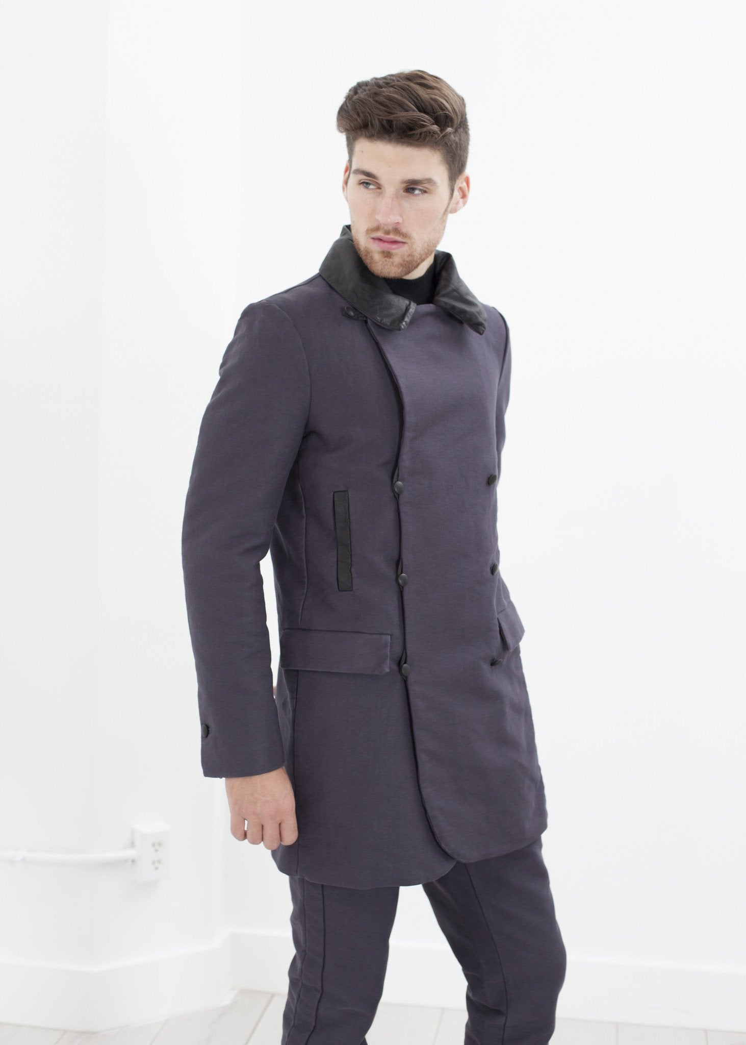 Taban Coat in Phantom - annaclothes