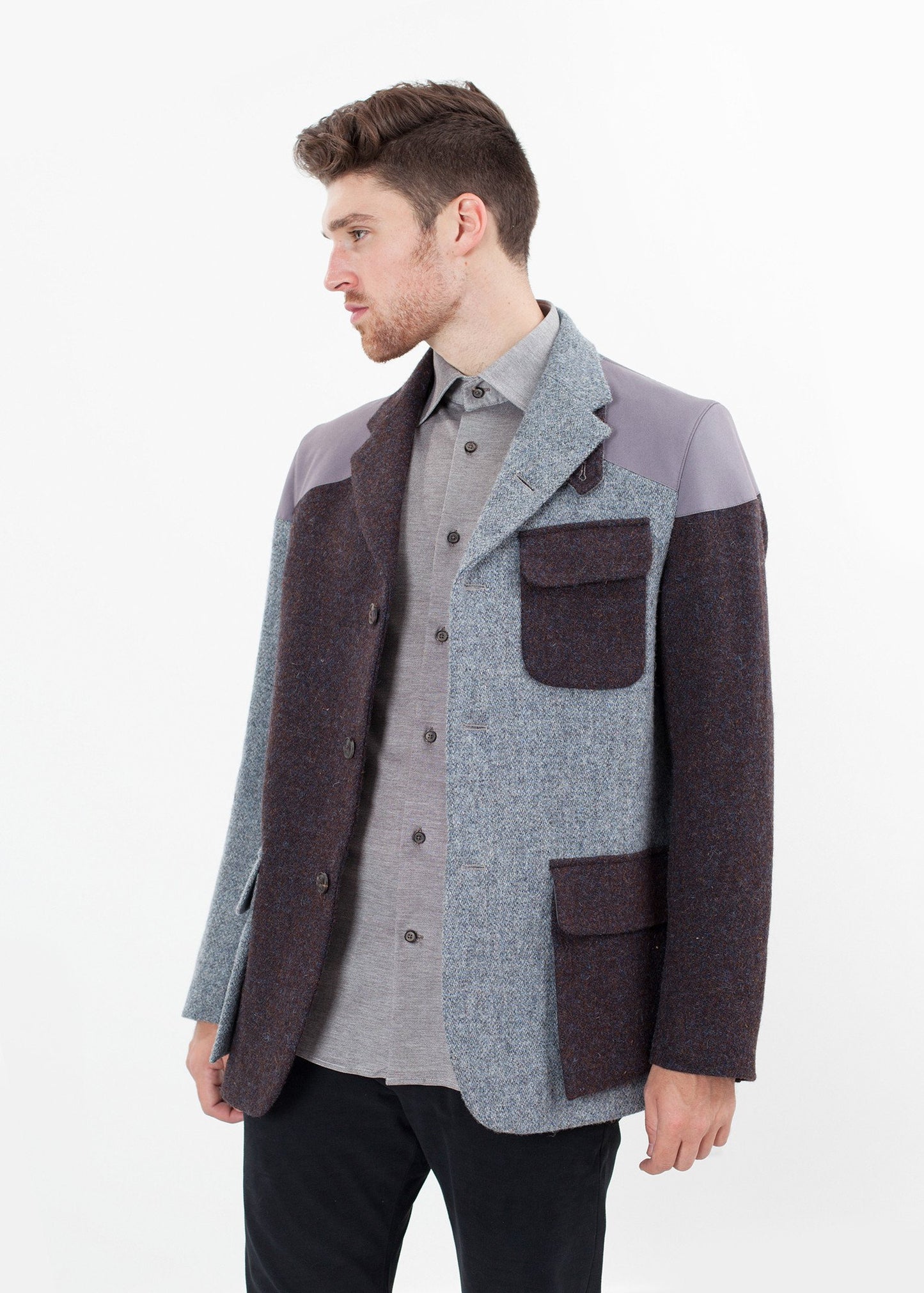 Crazy Mallory Jacket in Blue Mix - annaclothes
