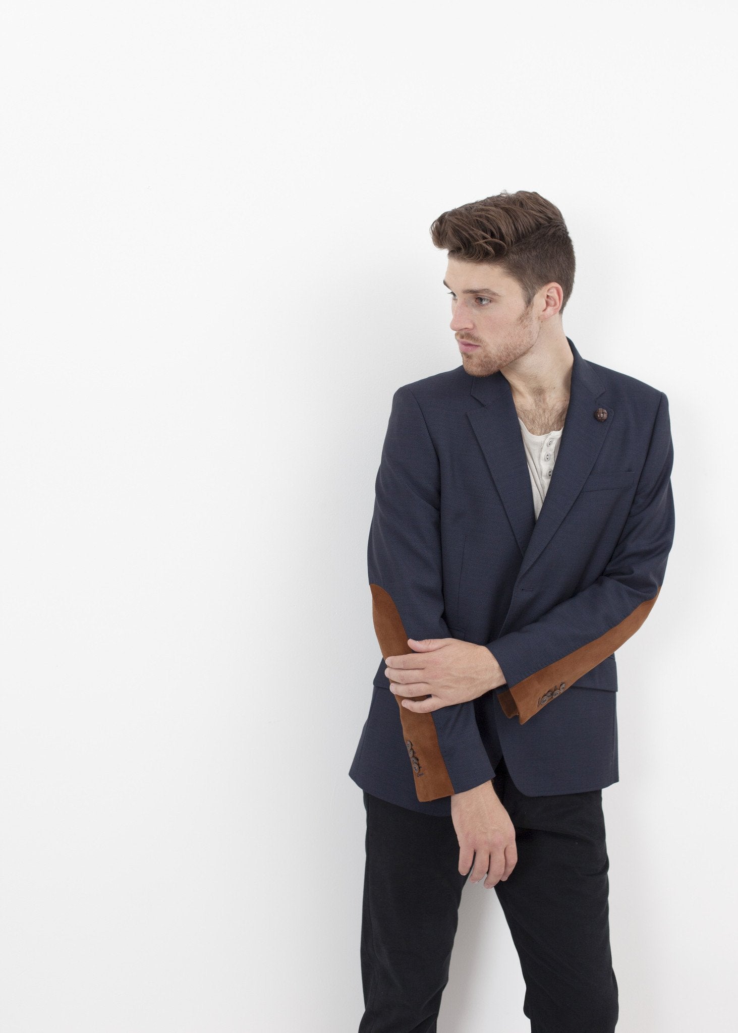 Swift Low Blazer in Navy - annaclothes