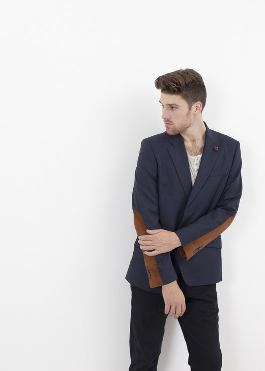 Swift Low Blazer in Navy - annaclothes