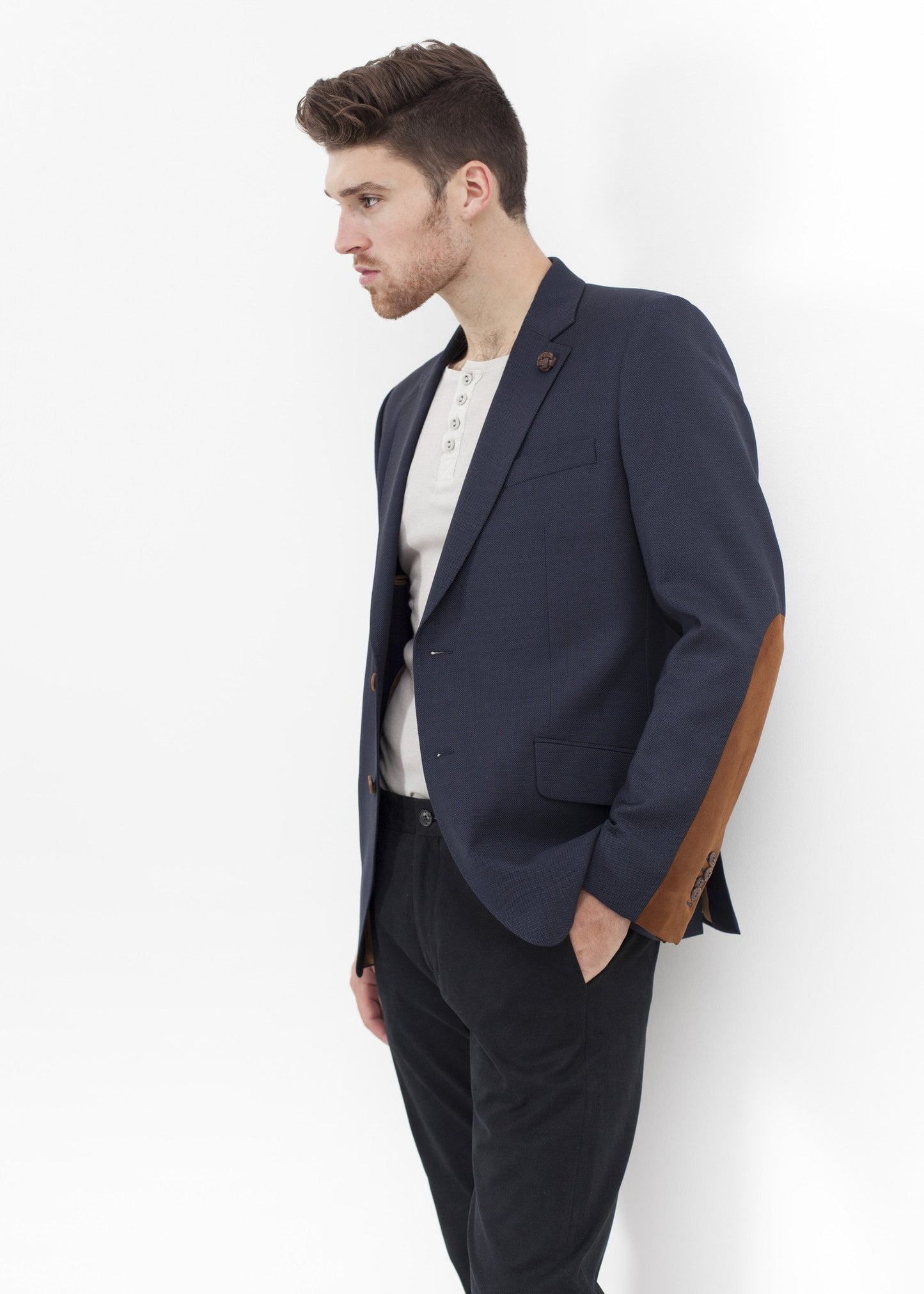 Swift Low Blazer in Navy - annaclothes