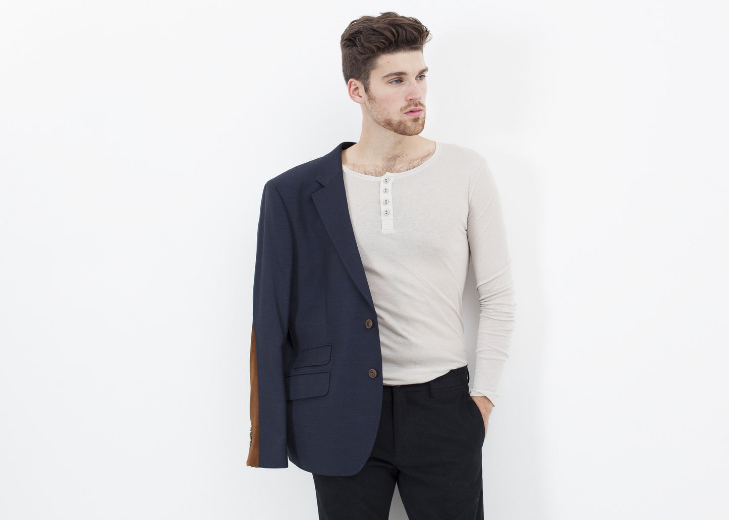 Swift Low Blazer in Navy - annaclothes