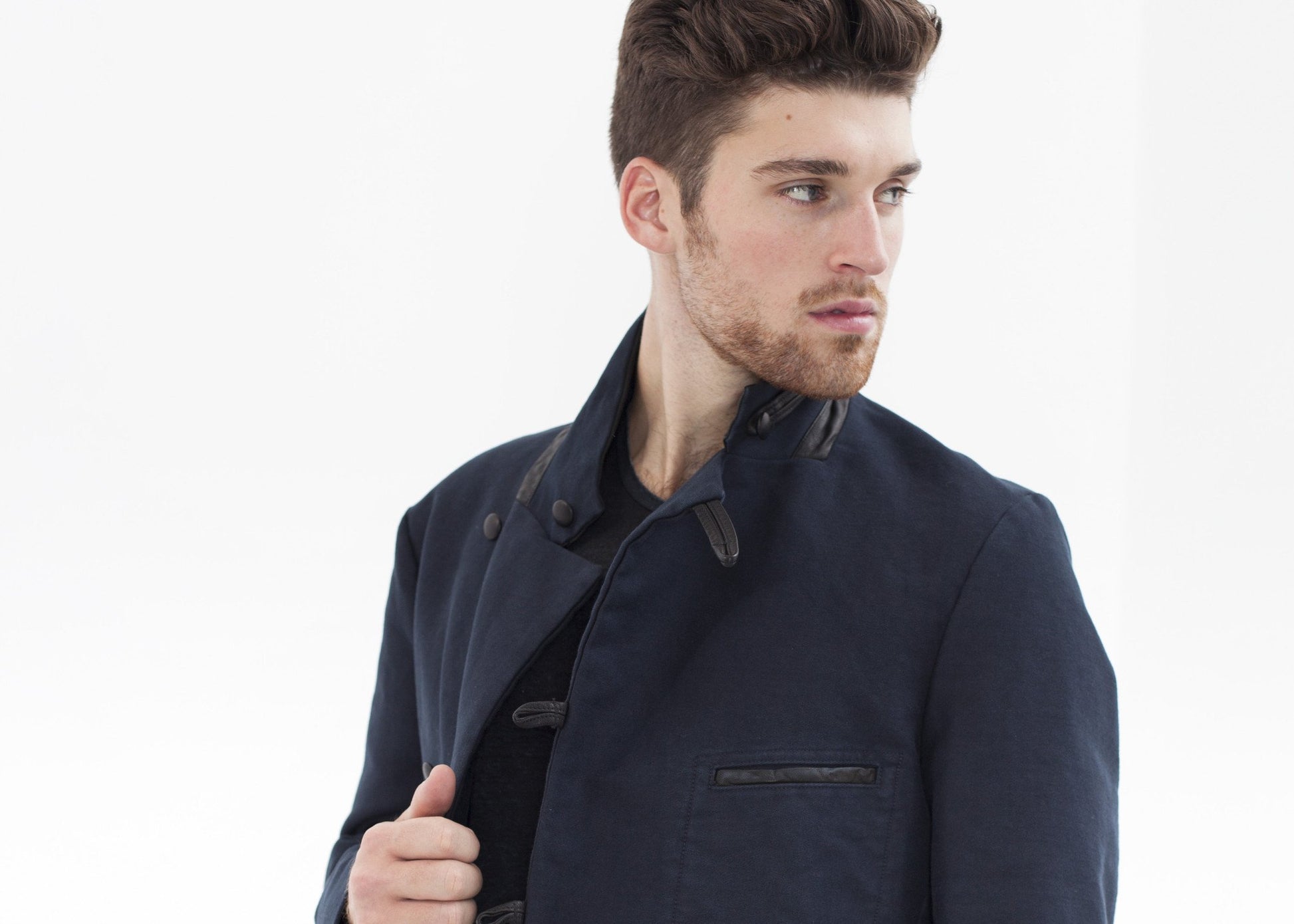 Taurin Jacket in Navy - annaclothes