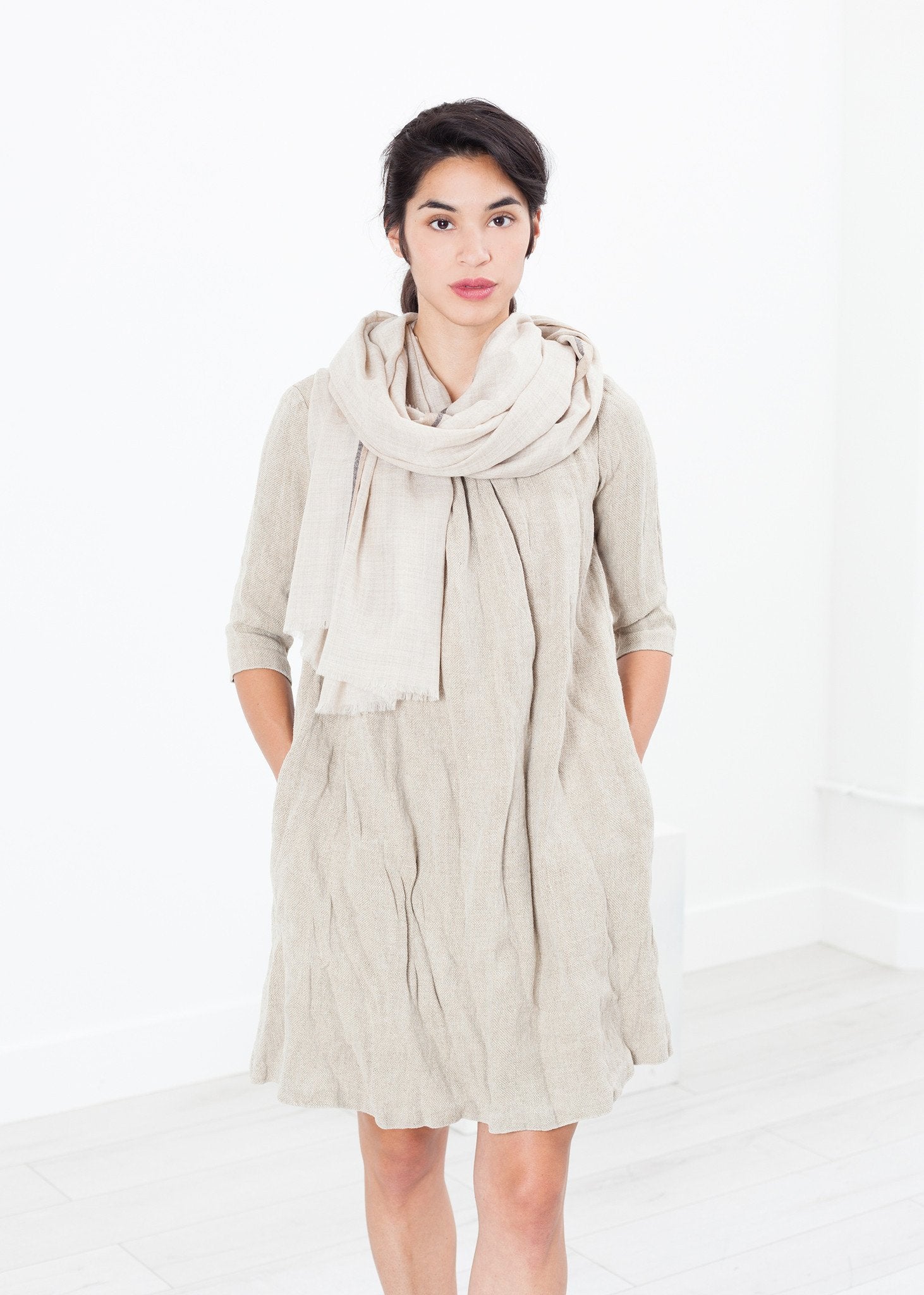 Hemp Dress in Natural - annaclothes