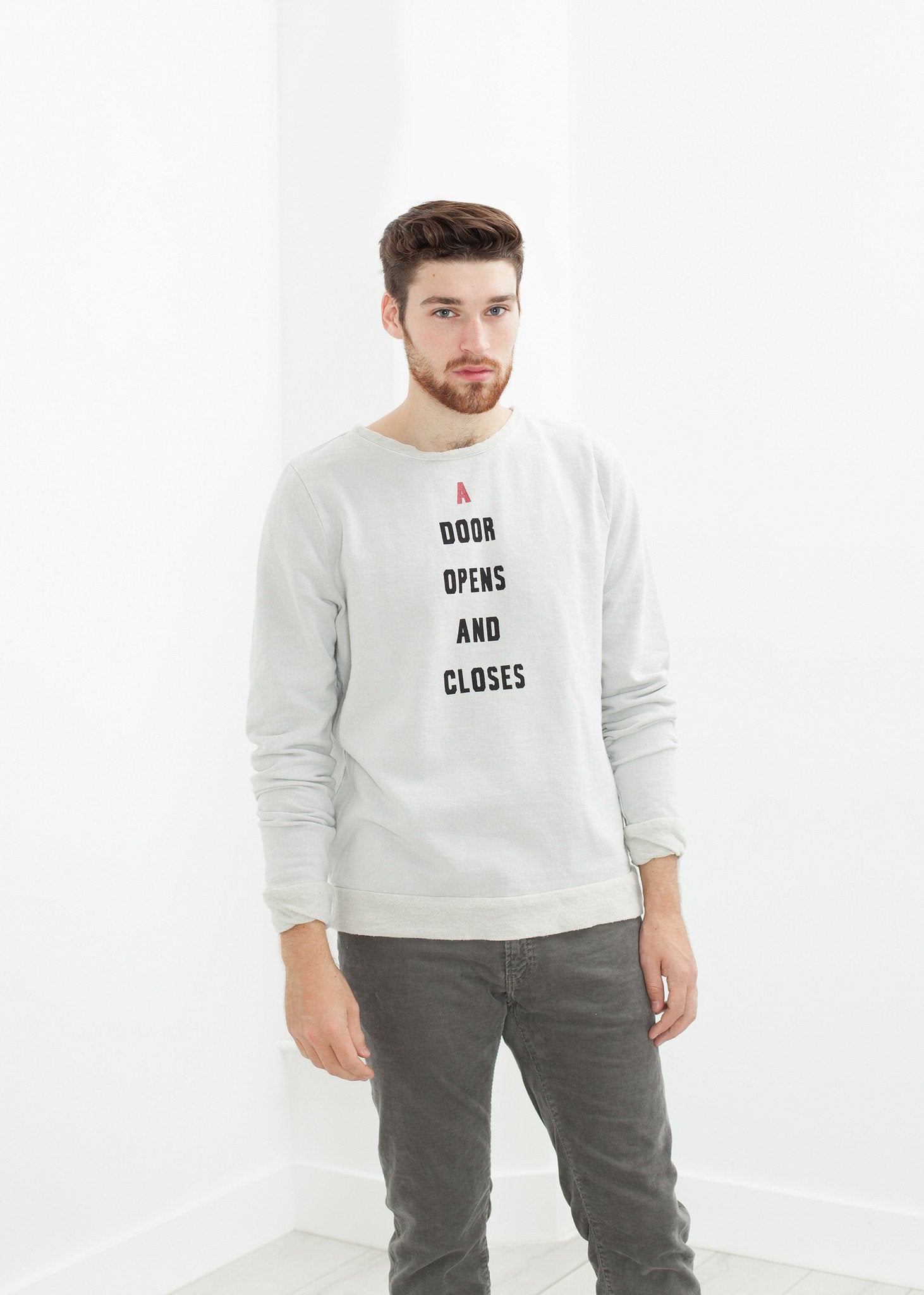 Vintage Sweatshirt in Light Grey - annaclothes