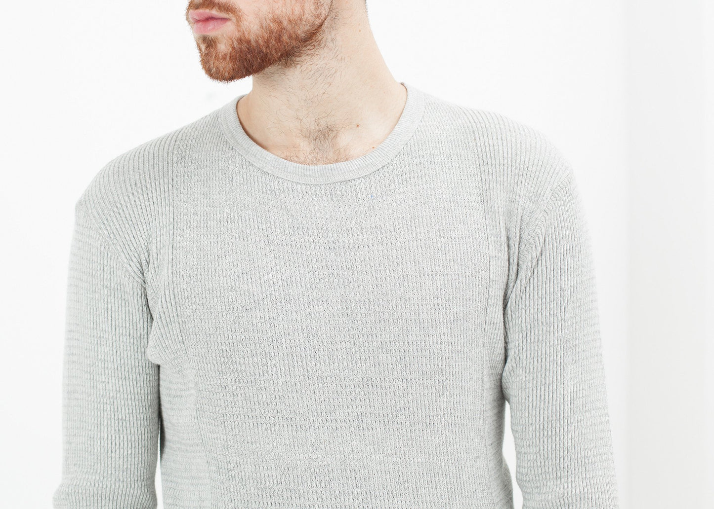 Waffle Knit Long Sleeve Tee - annaclothes