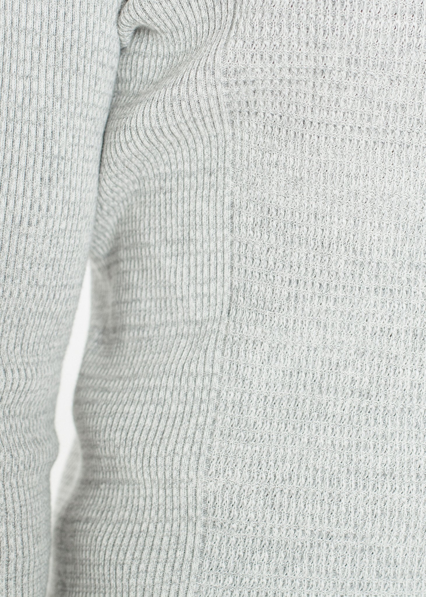 Waffle Knit Long Sleeve Tee - annaclothes
