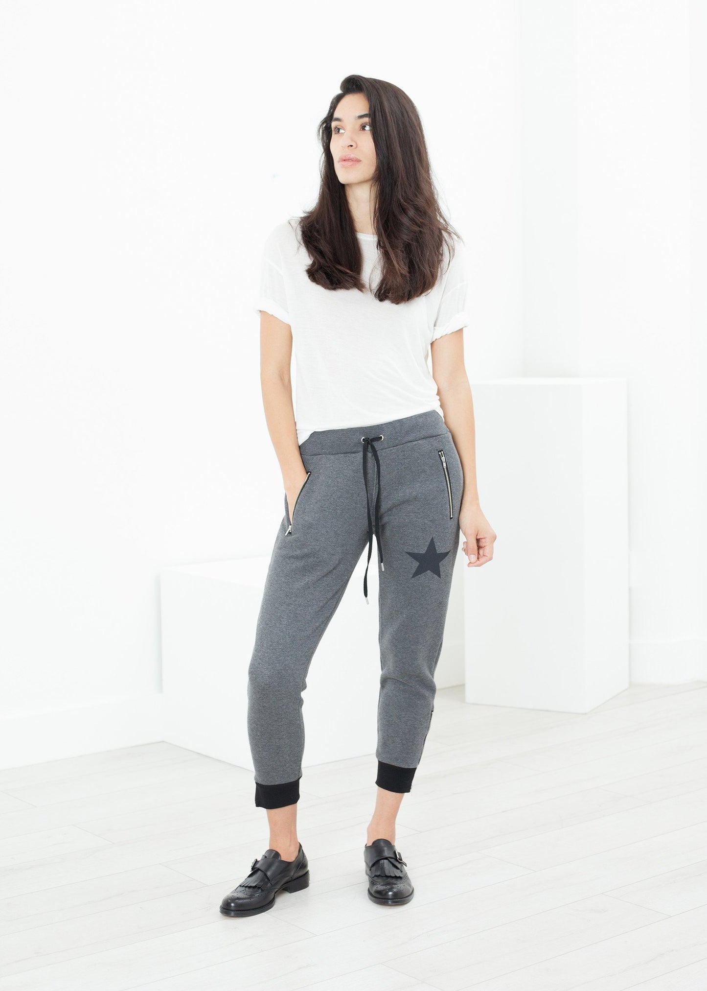 Loopwheeler Star Pant in Grey - annaclothes