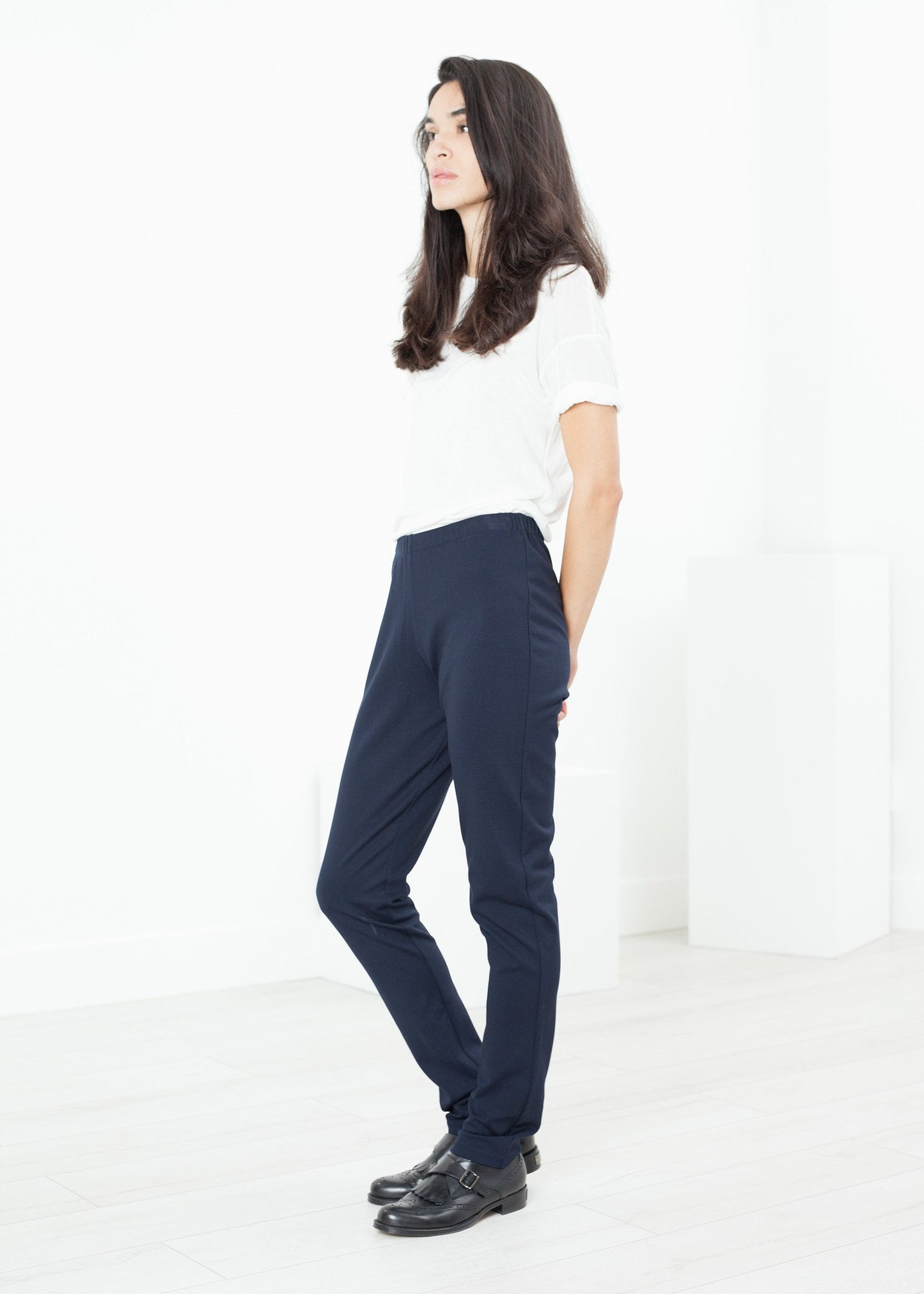 Easy Slim Pant in Navy - annaclothes