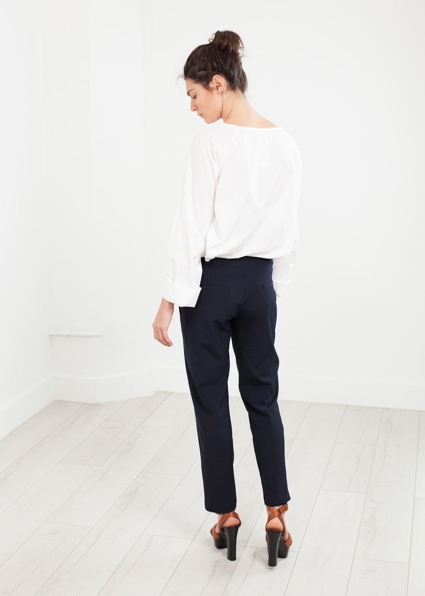 Patch Pocket Pant in Navy - annaclothes