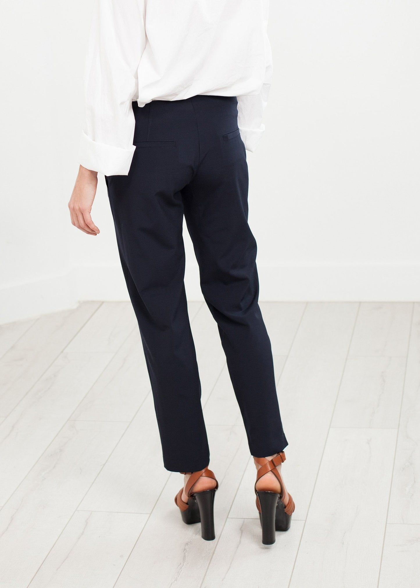 Patch Pocket Pant in Navy - annaclothes