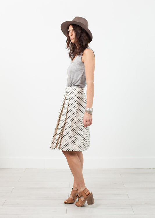 Pleated Skirt in Glitter Dots - annaclothes