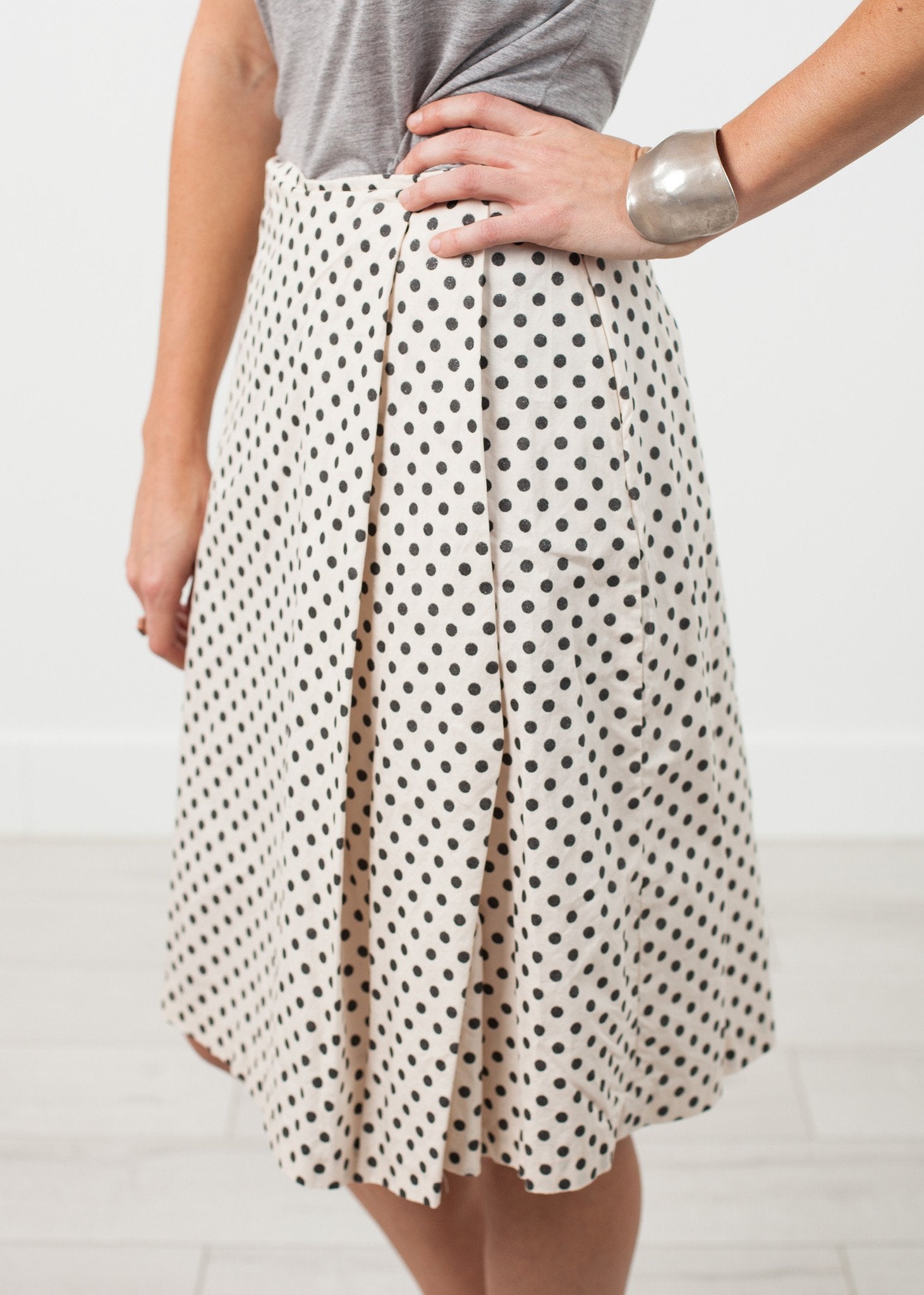 Pleated Skirt in Glitter Dots - annaclothes