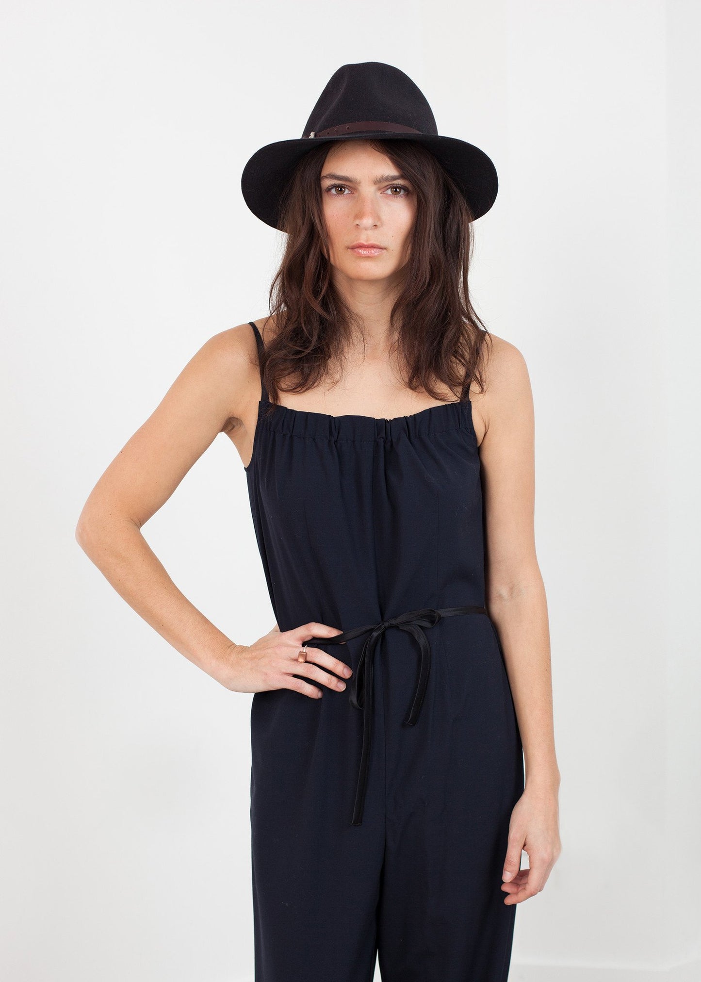 Sleeveless Jumpsuit in Navy - annaclothes