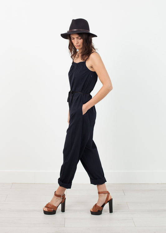 Sleeveless Jumpsuit in Navy - annaclothes