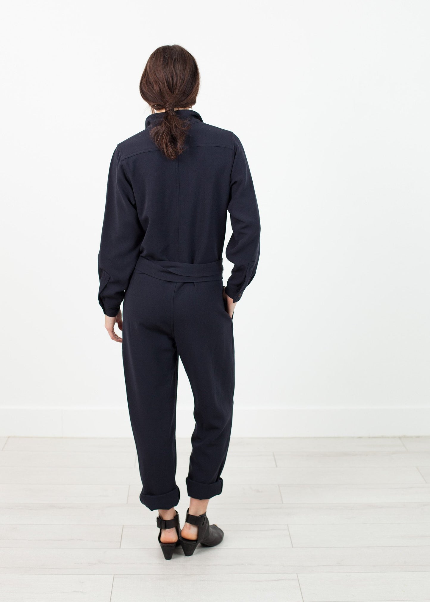 Worker Jumpsuit in Navy - annaclothes