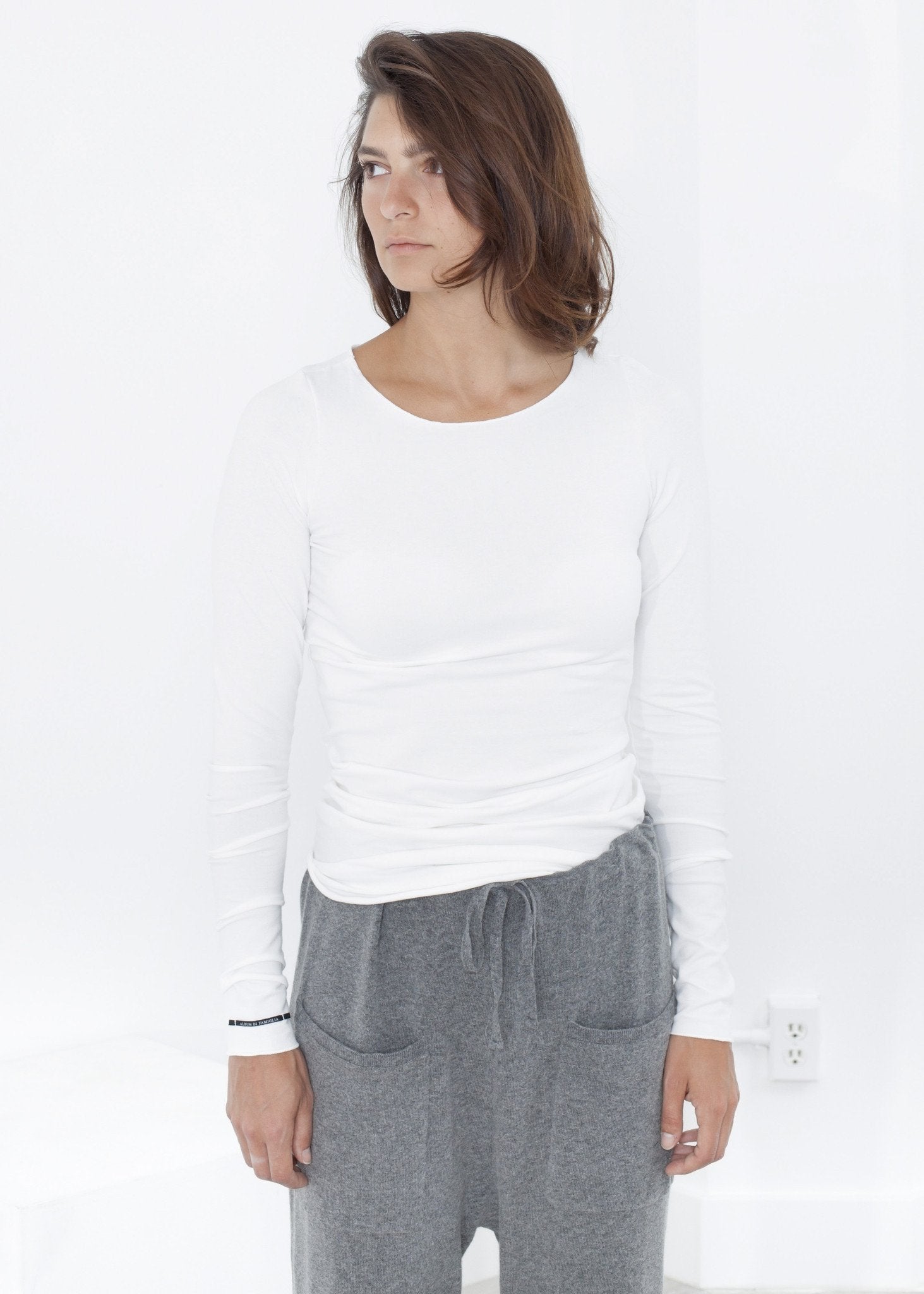 Stretch Tee in Milk - annaclothes