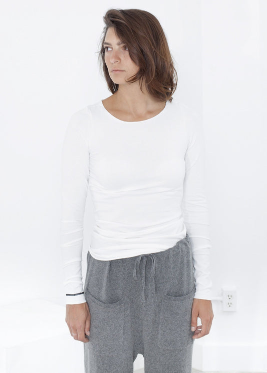 Stretch Tee in Milk - annaclothes