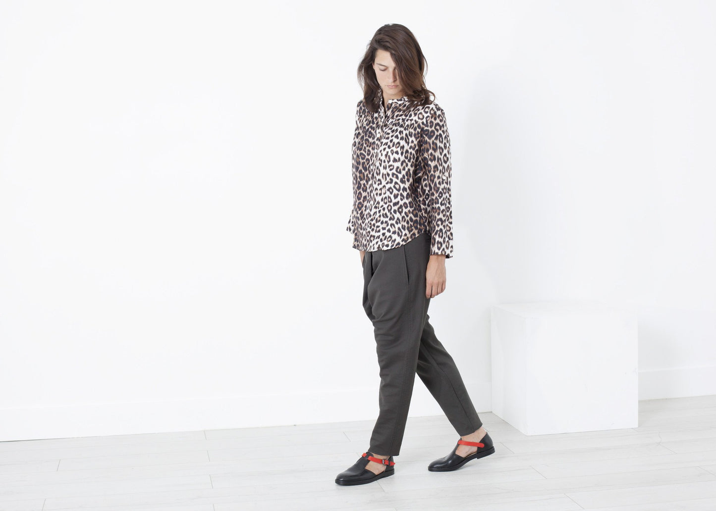 Madame L Blouse in Leopard - annaclothes