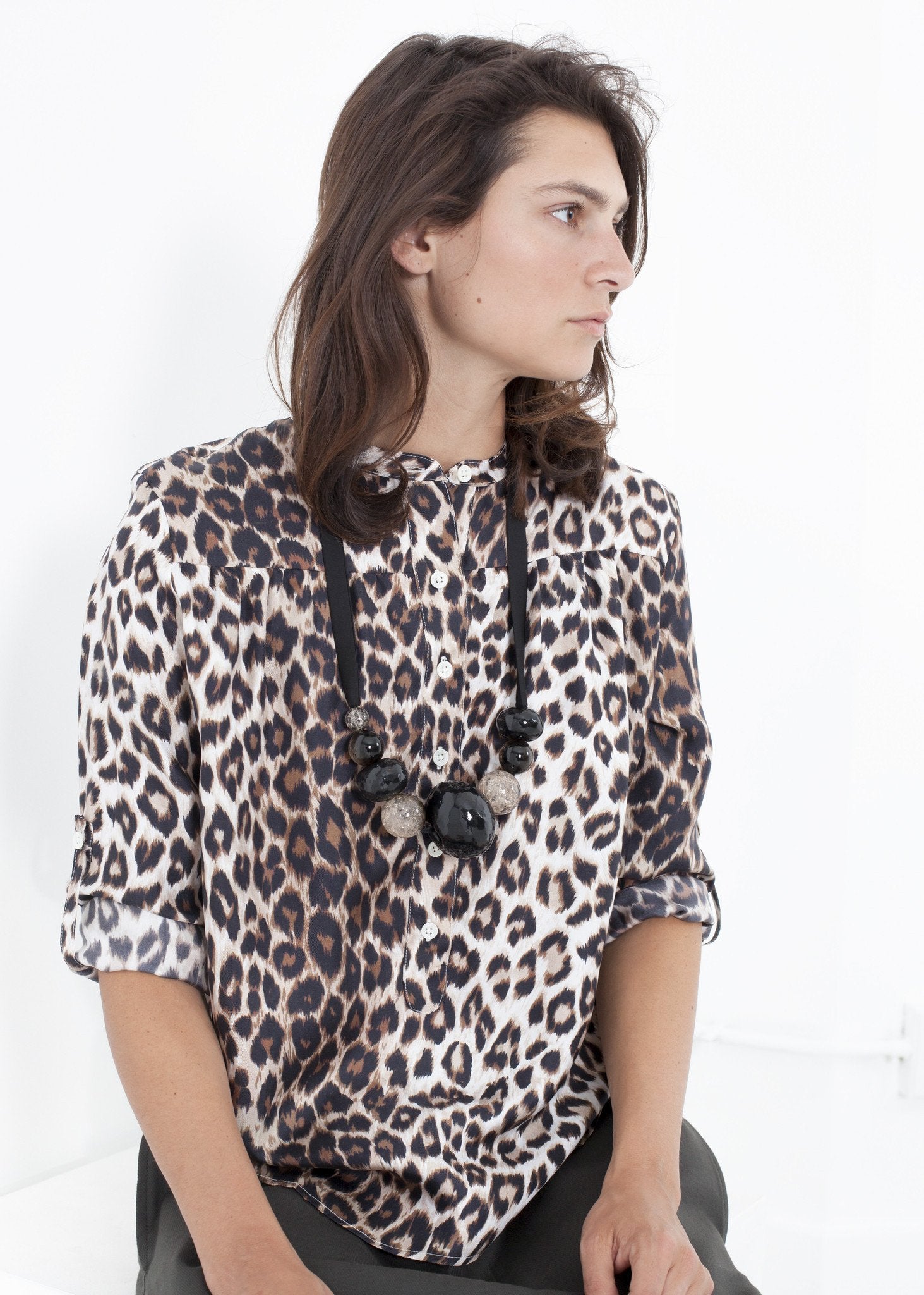 Madame L Blouse in Leopard - annaclothes