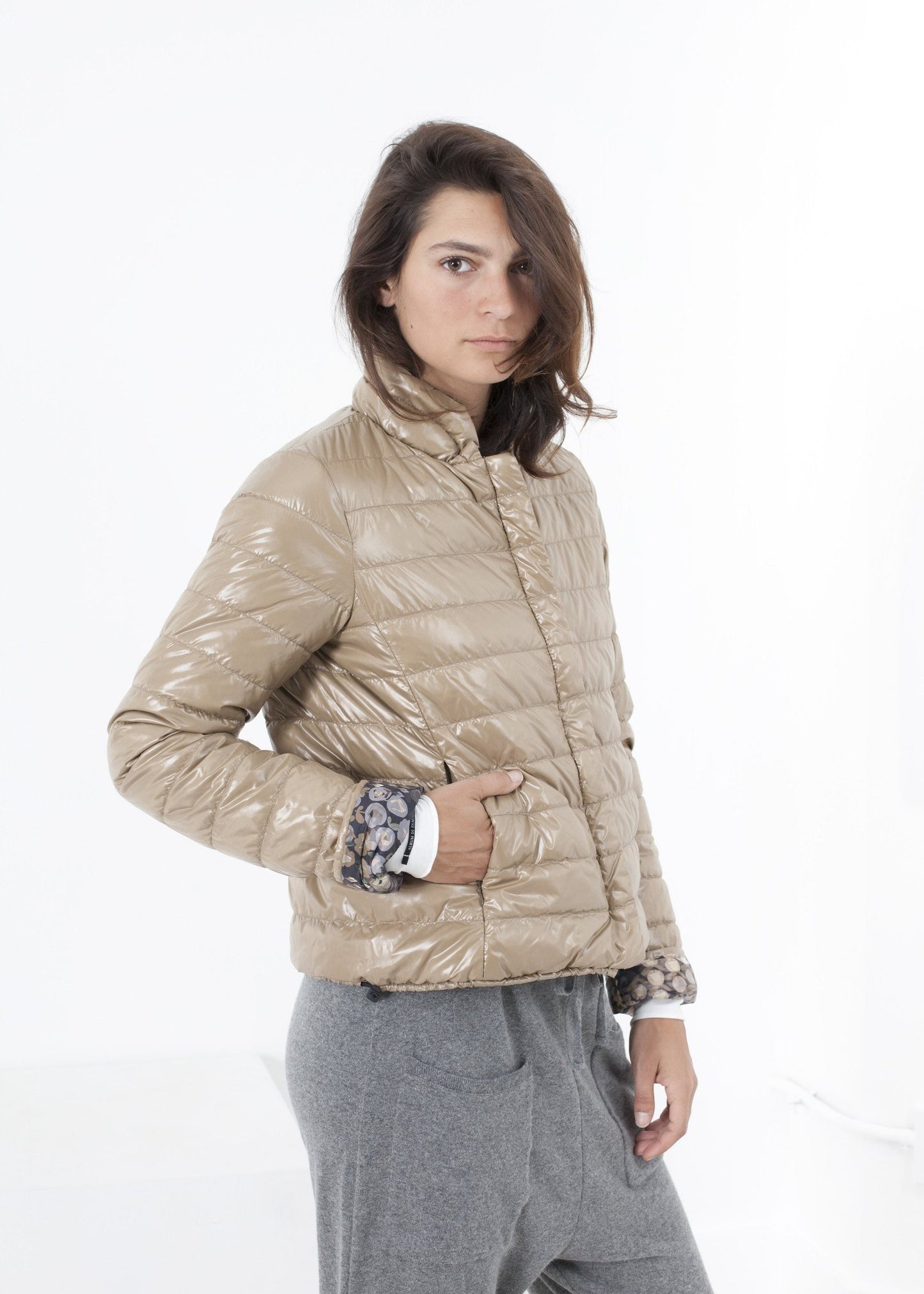 Deione Coat in Graphite Floral - annaclothes