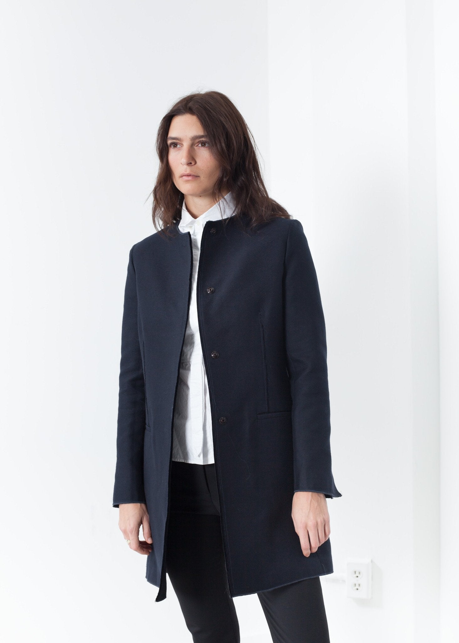 Tessuto Jacket in Navy - annaclothes