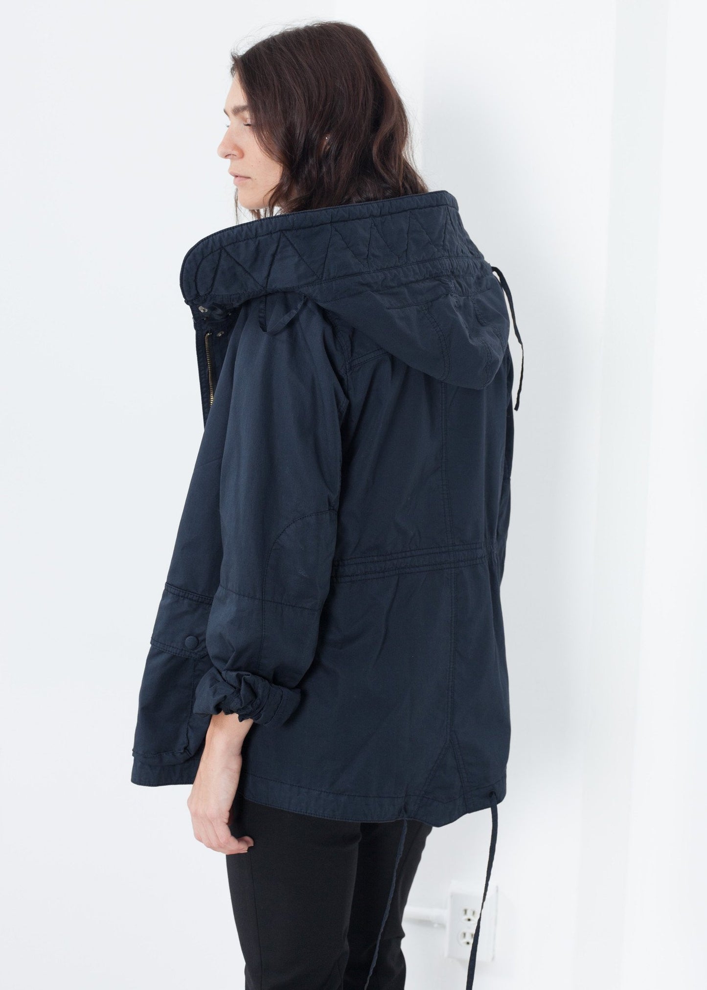 Marquee Coat in Steel - annaclothes