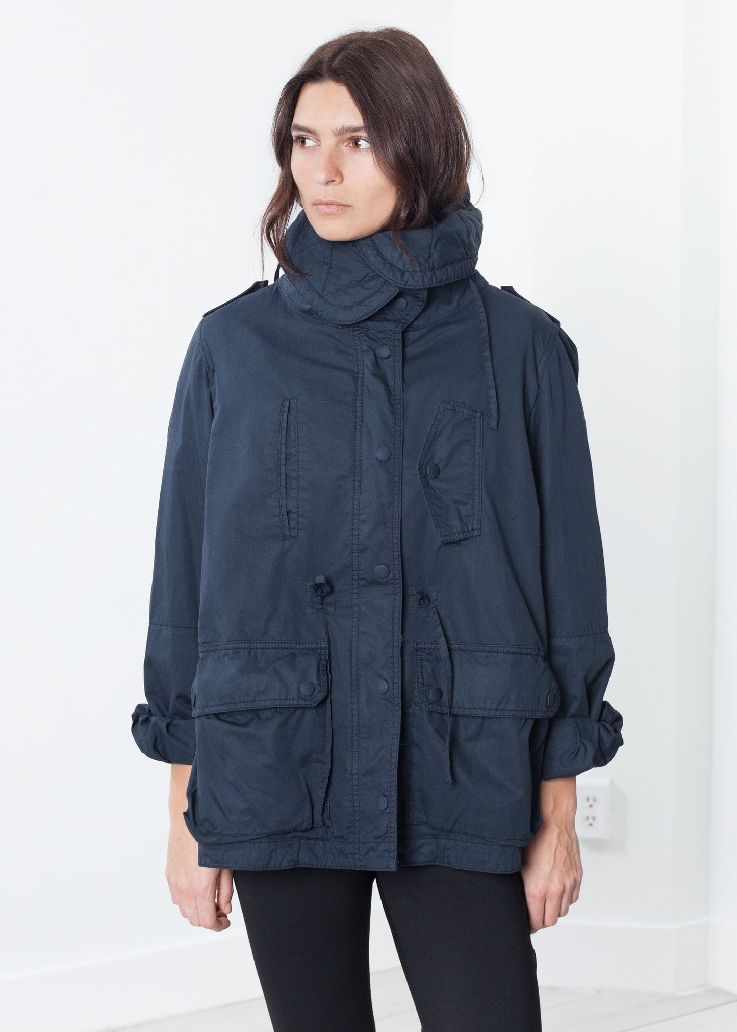 Marquee Coat in Steel - annaclothes