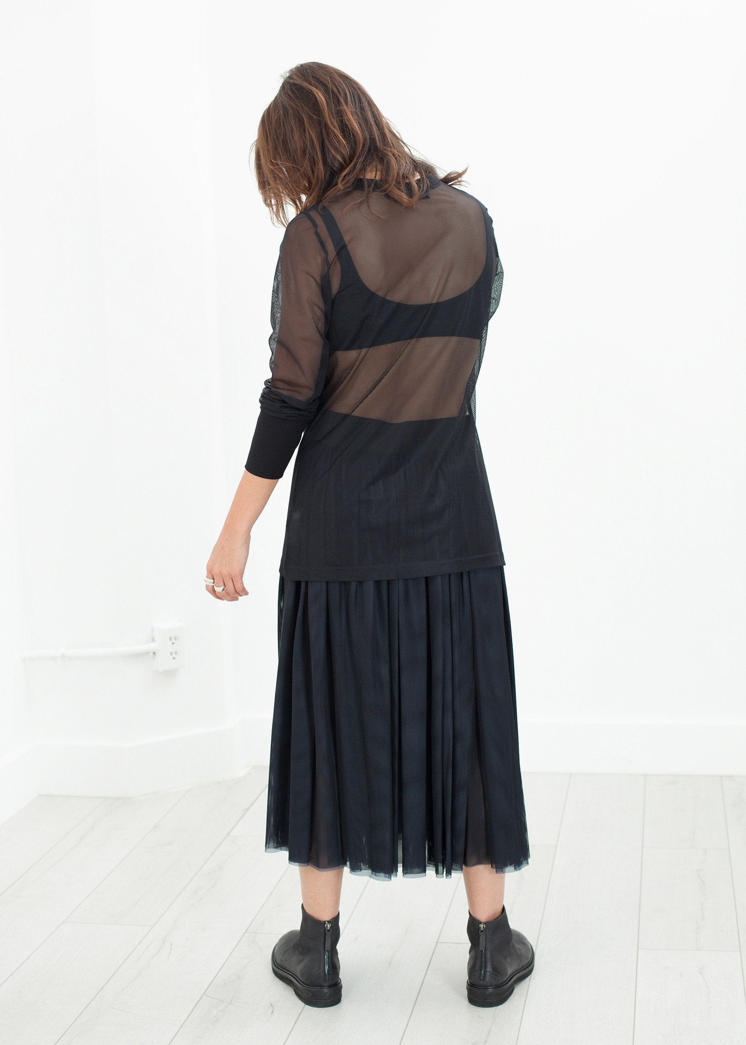 Net Panel Skirt - annaclothes