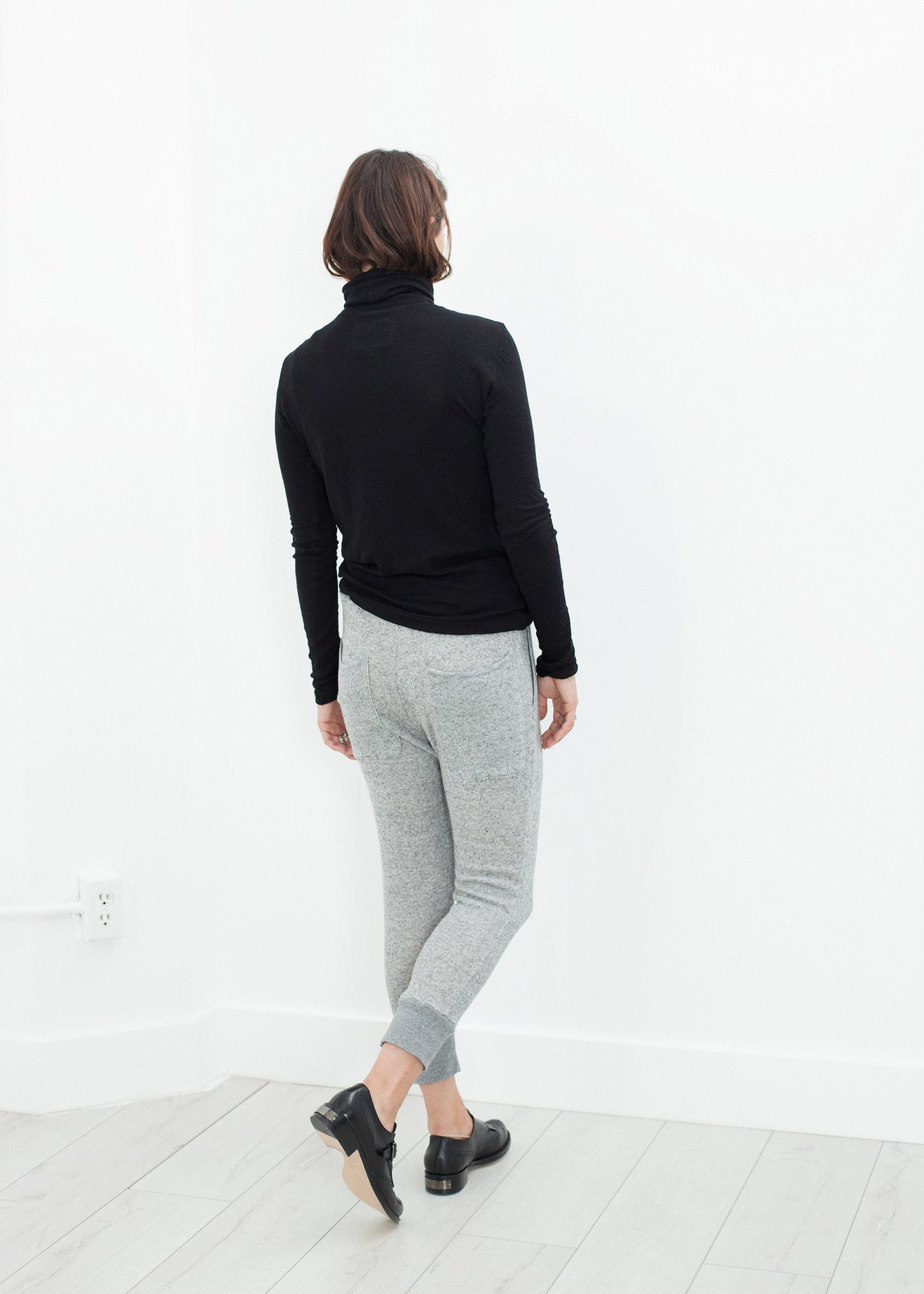 Highsoft Cropped Sweat in Heather Grey - annaclothes