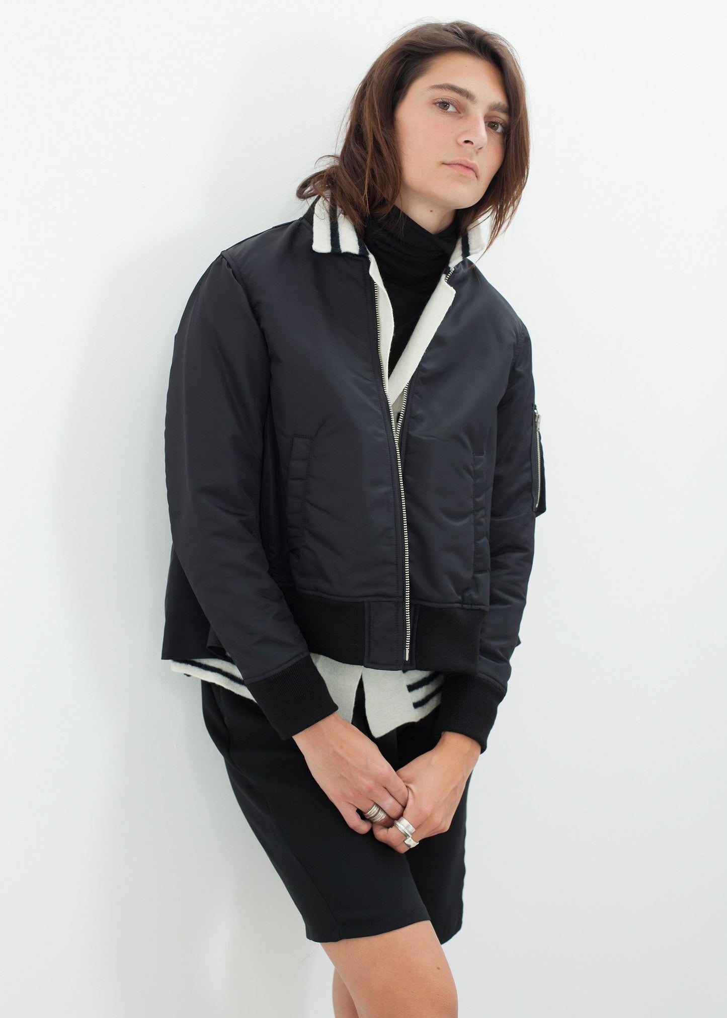 Swing Bomber in Black - annaclothes