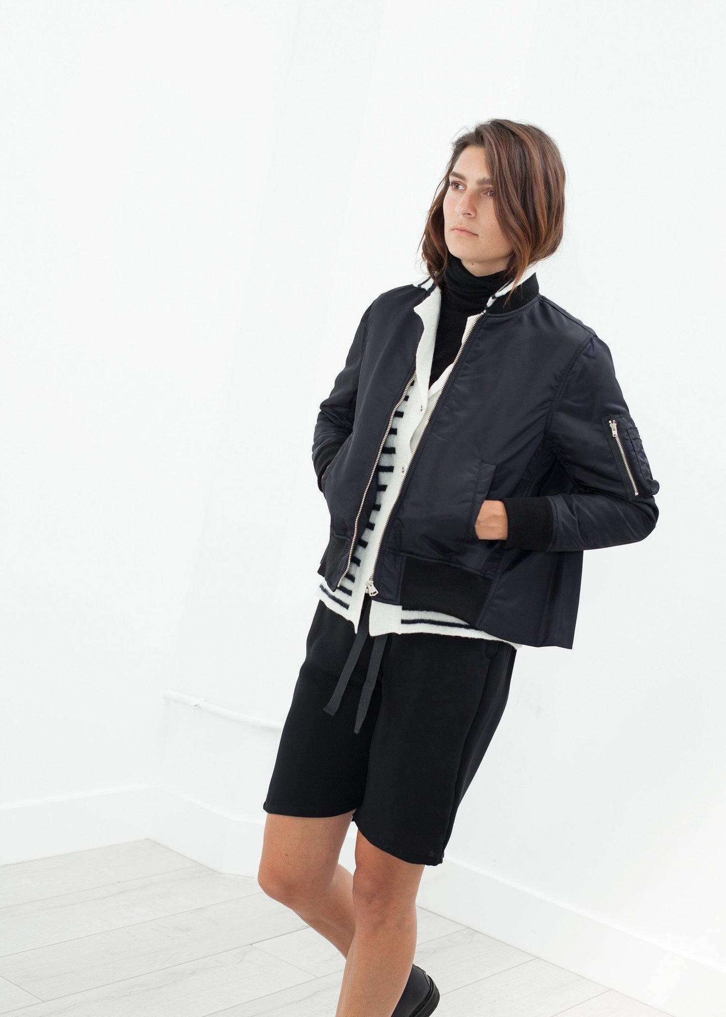 Swing Bomber in Black - annaclothes
