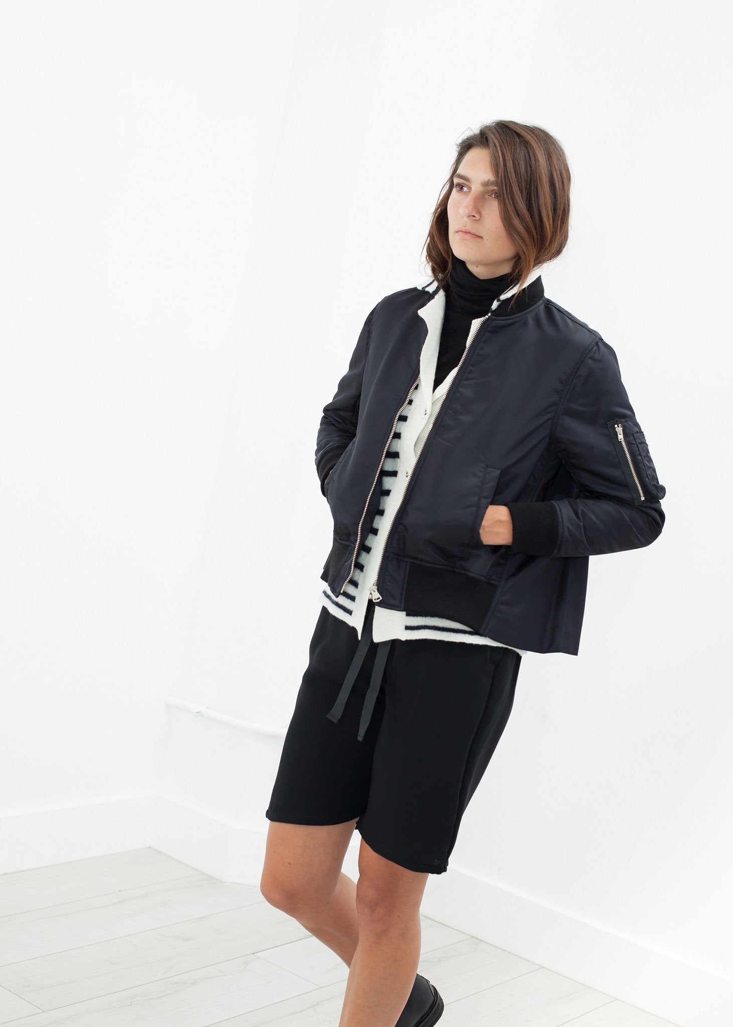 Swing Bomber in Black - annaclothes