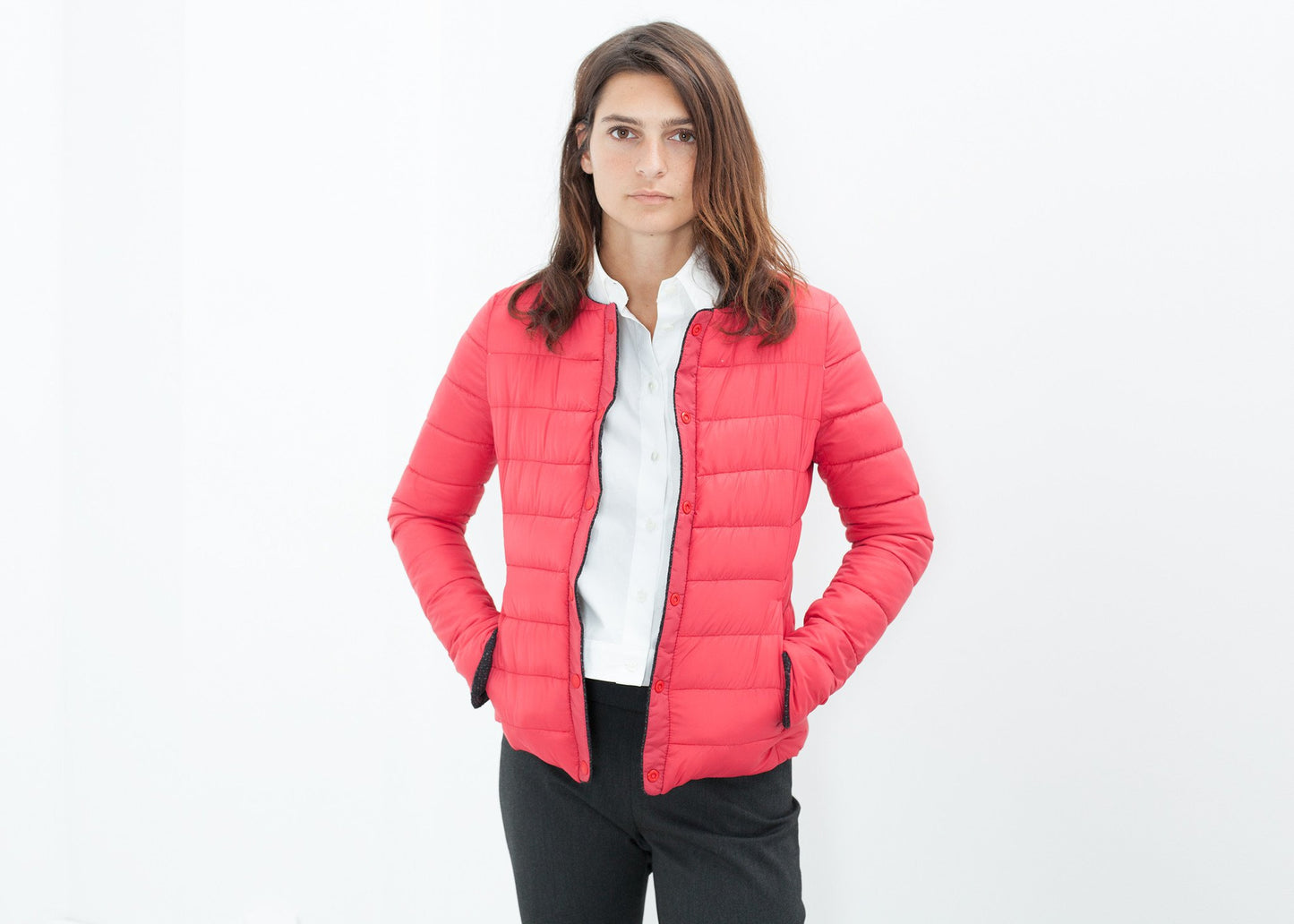 Camelia Reversible Jacket in Black/Red - annaclothes