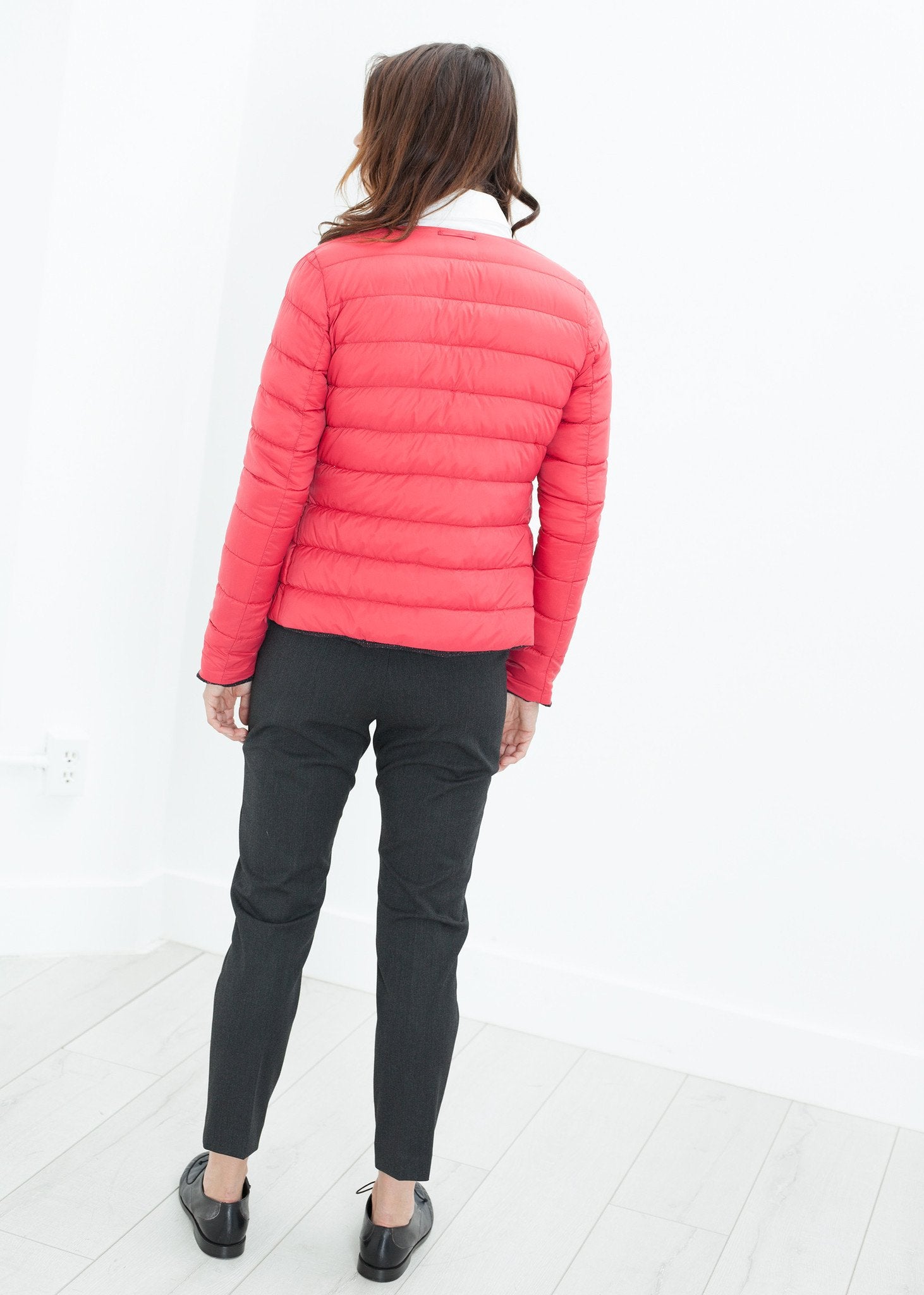 Camelia Reversible Jacket in Black/Red - annaclothes