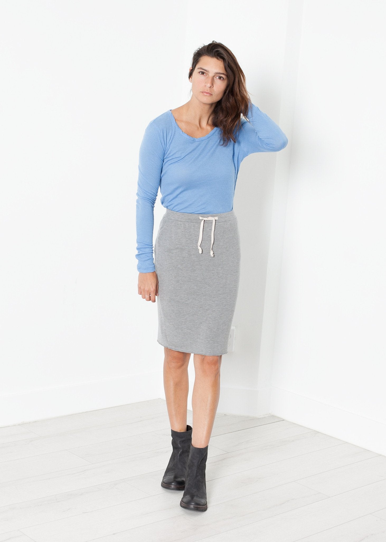 Tencel Jersey Mini in Heather Grey - annaclothes