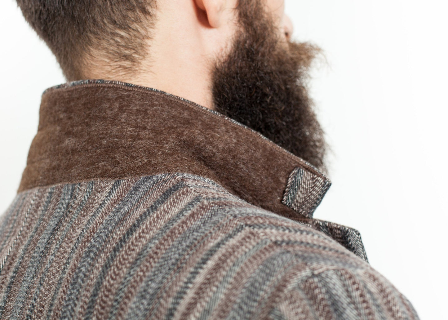 Watercolor Sport Jacket in Brown/Blue - annaclothes