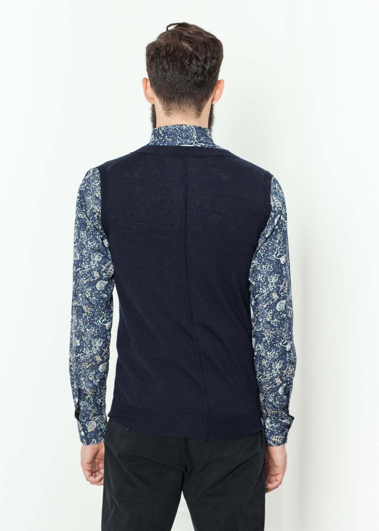 Basic Gilet in Navy - annaclothes