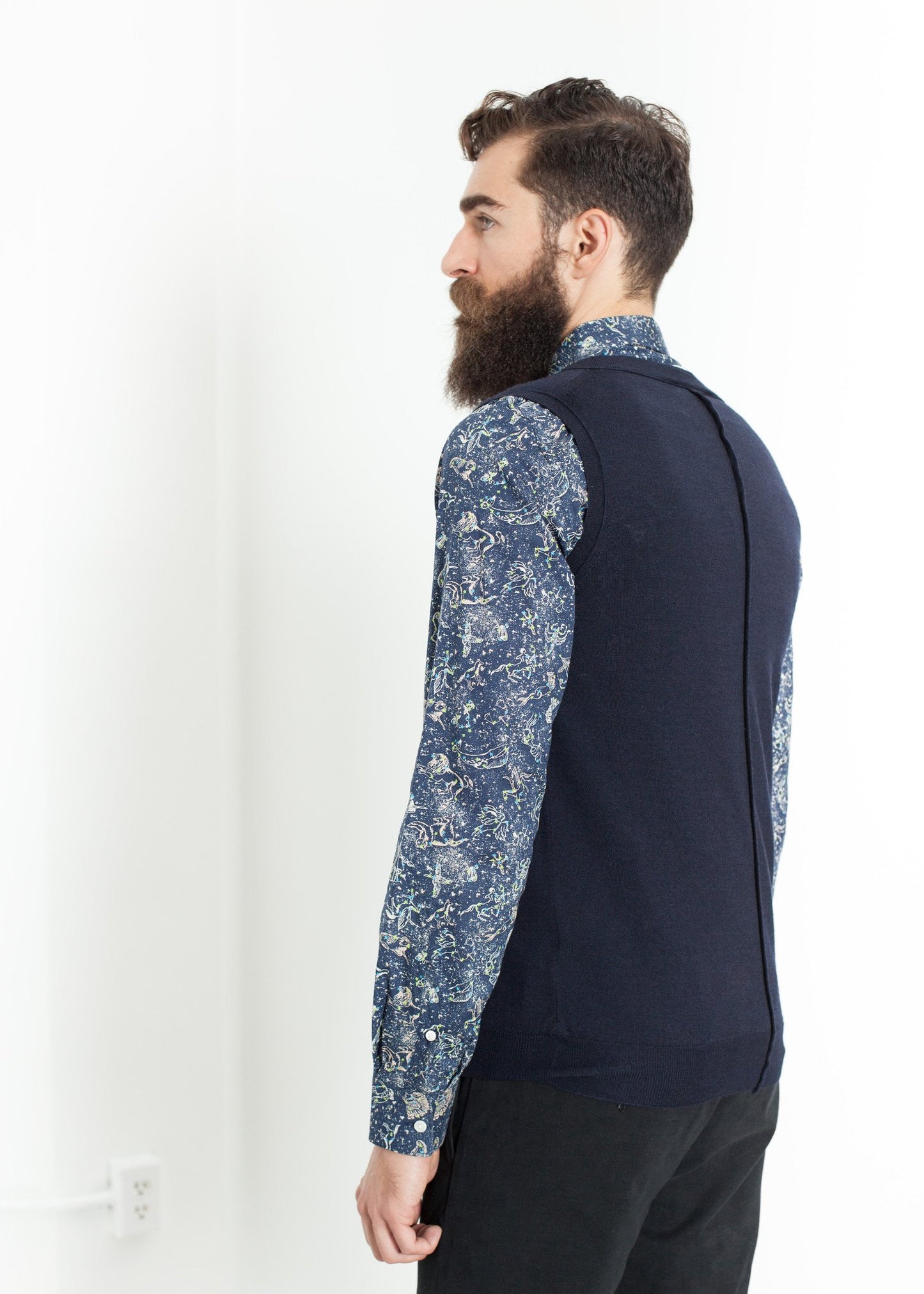 Basic Gilet in Navy - annaclothes