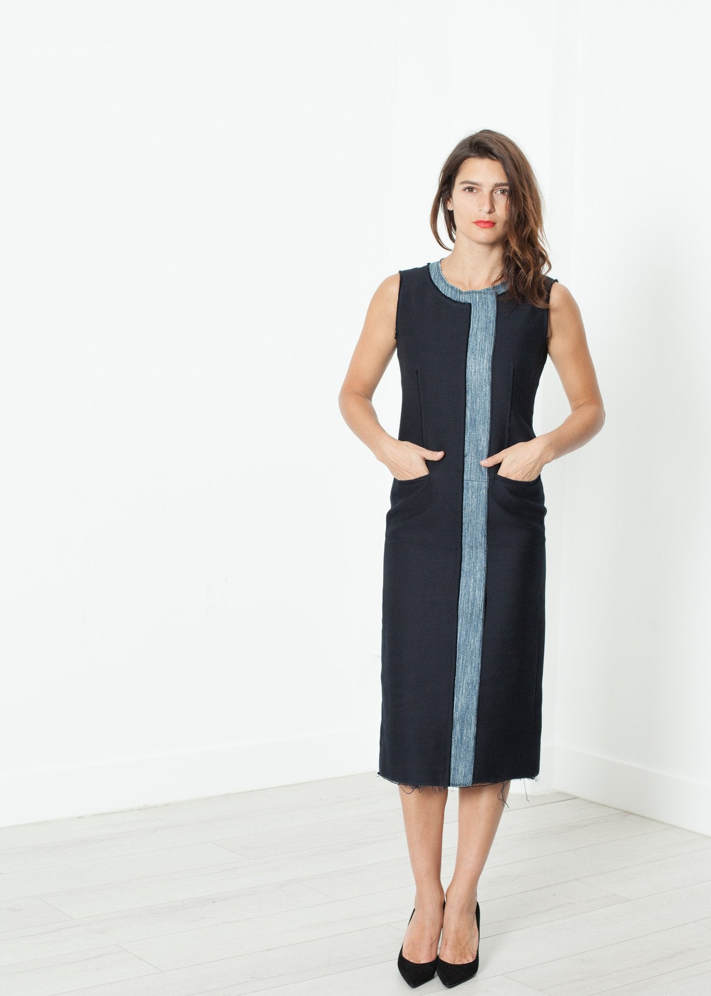 Denim Dress in Denim - annaclothes