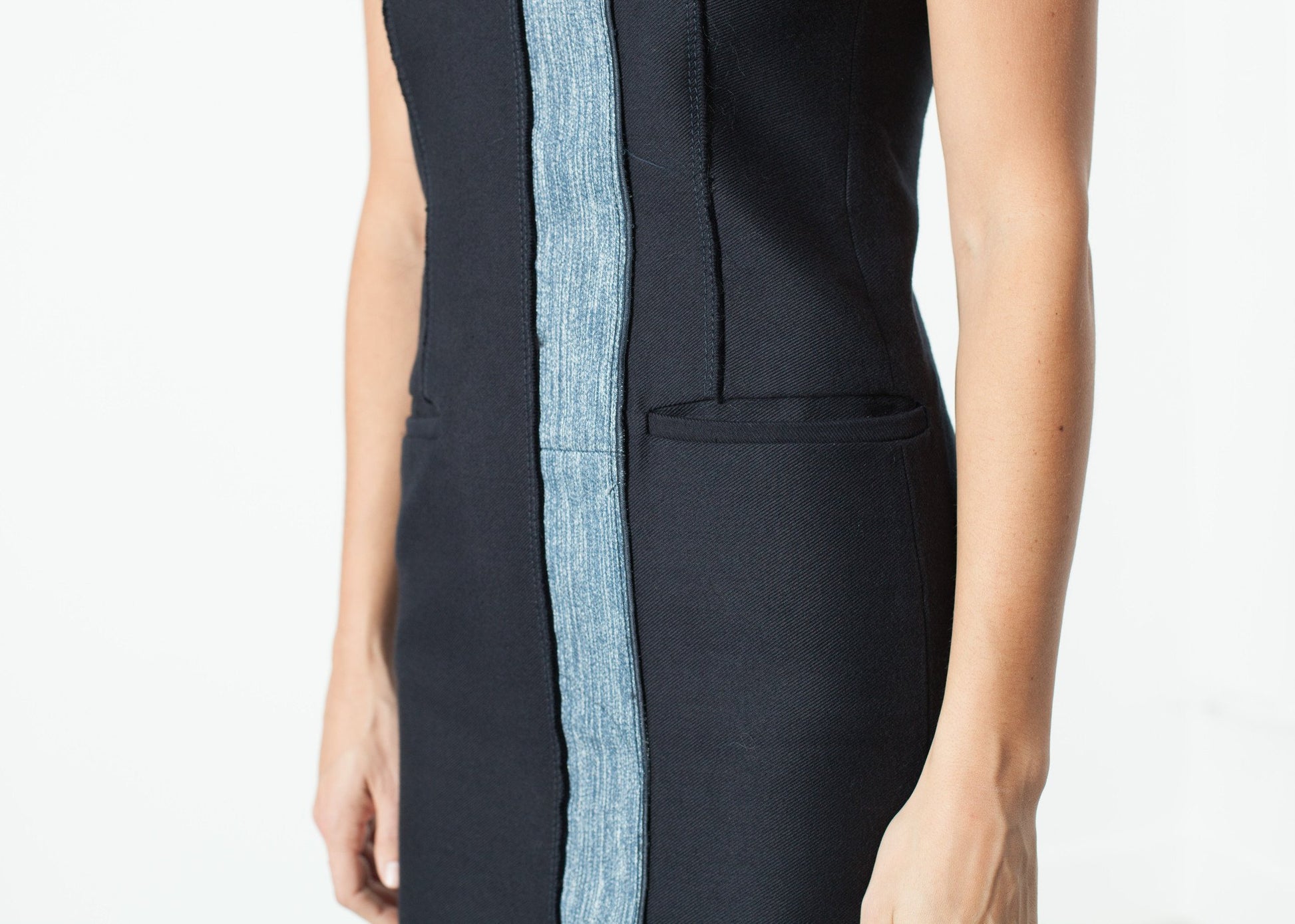 Denim Dress in Denim - annaclothes