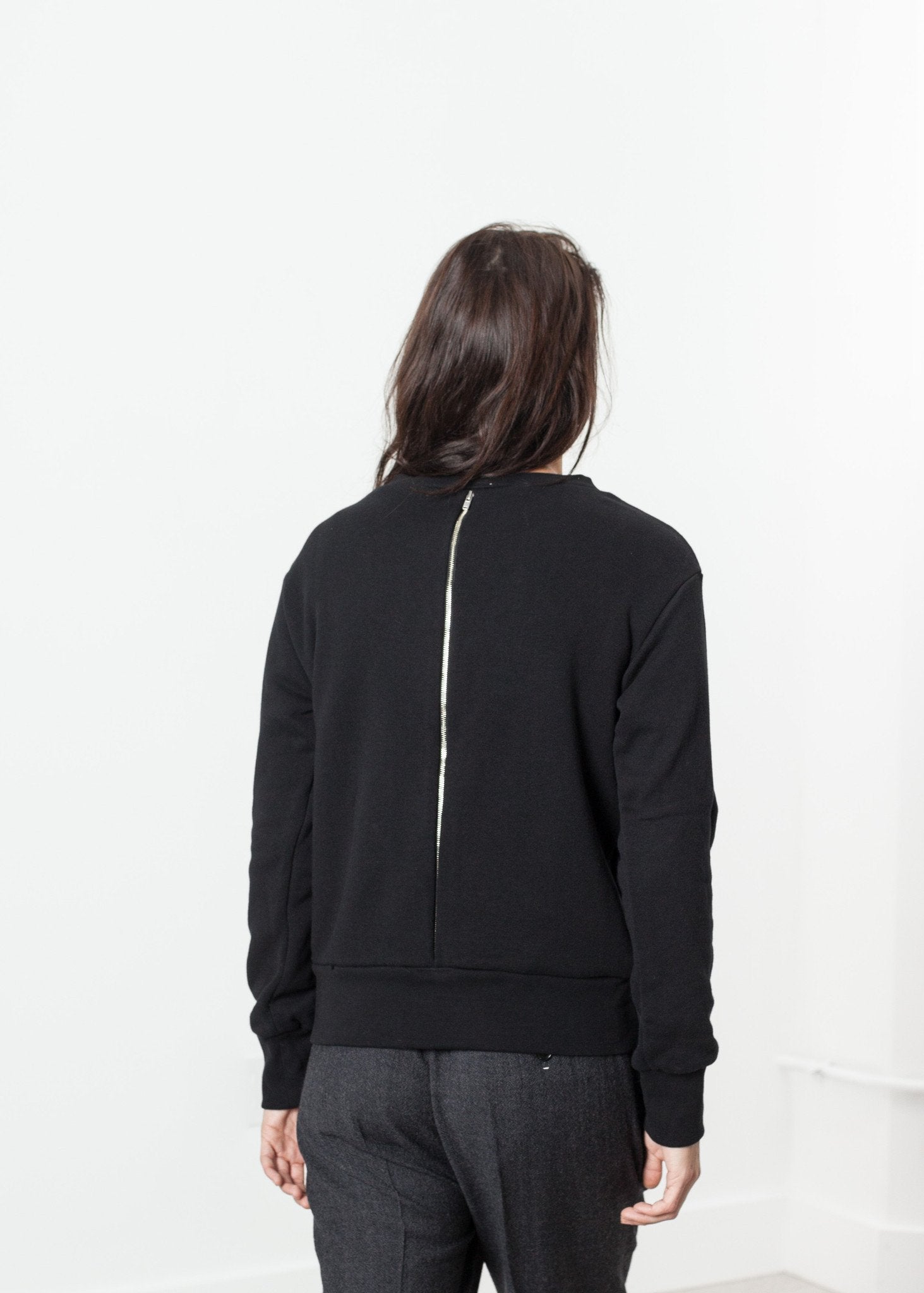 Loopwheeler Sweatshirt in Black - annaclothes