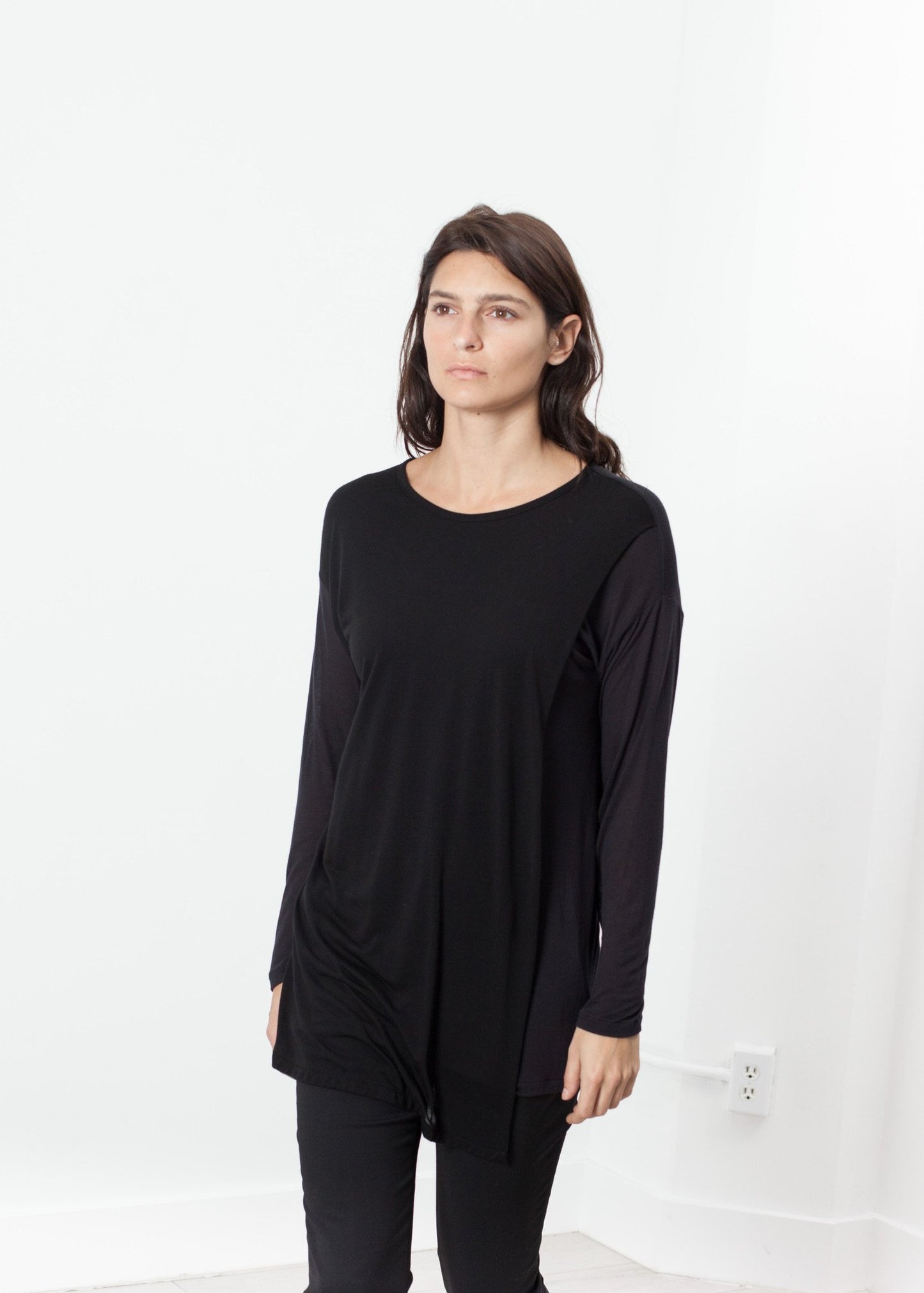 Laurier Tee in Black/Navy - annaclothes