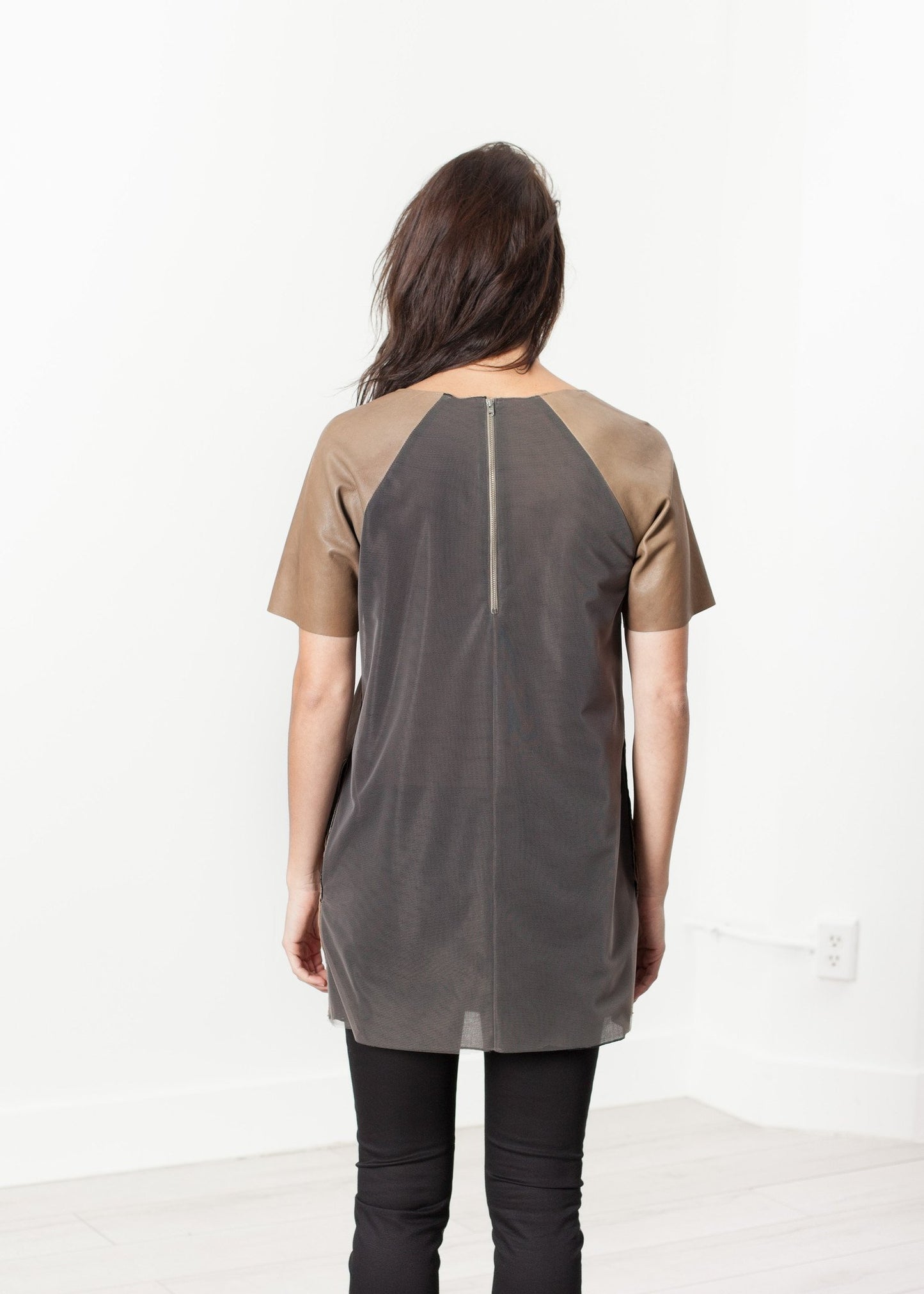 Leather Front Tunic - annaclothes