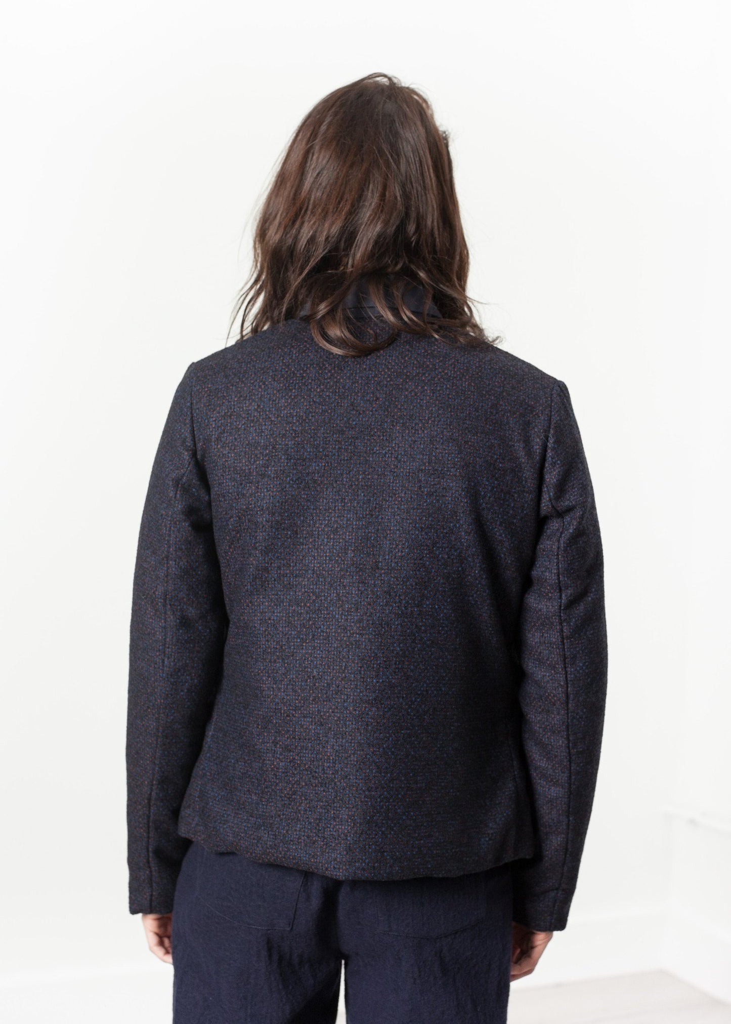 Camelia Reversible Jacket in Navy/Blue - annaclothes