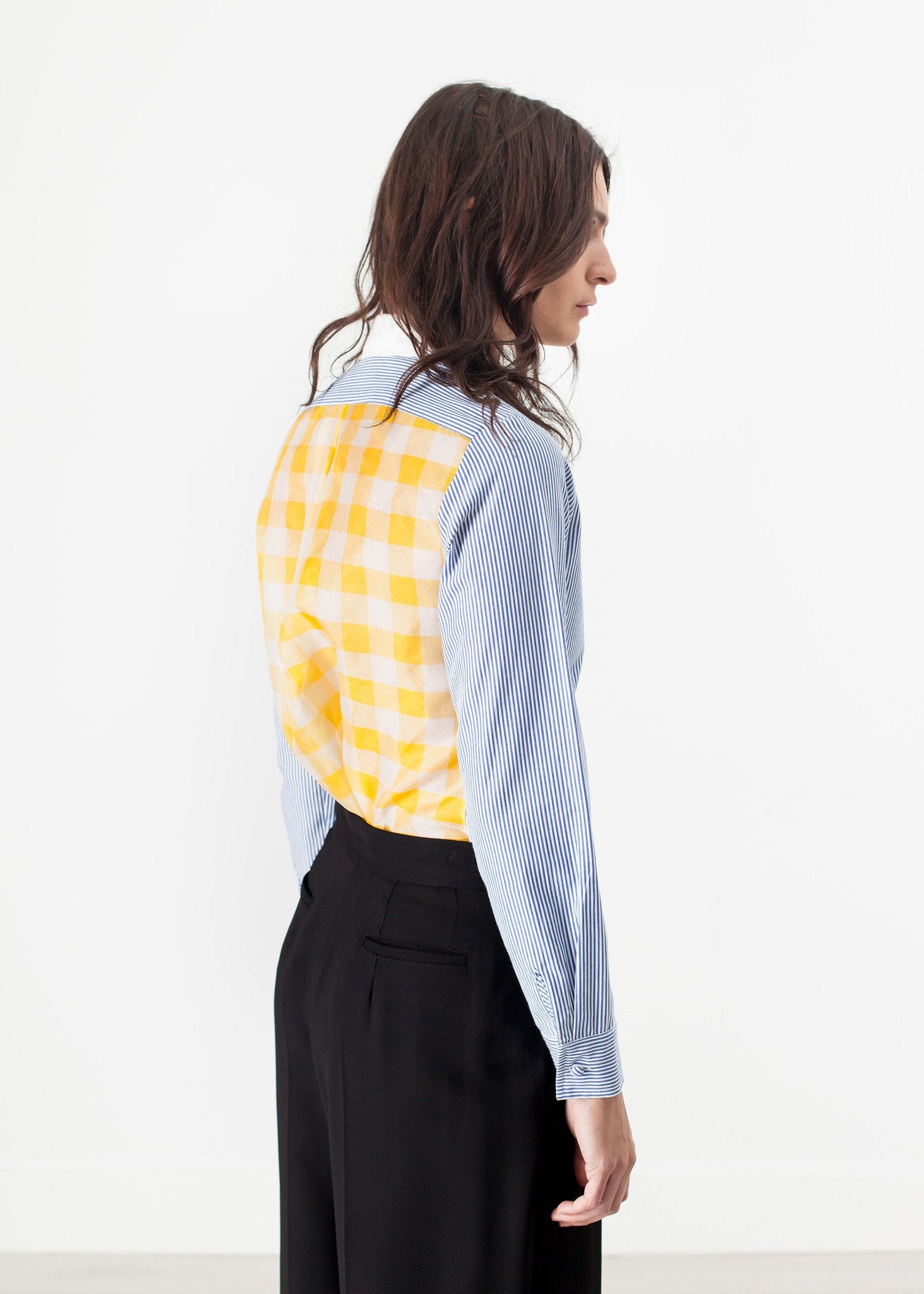 Longsleeve Blouse in Blue Stripe - annaclothes