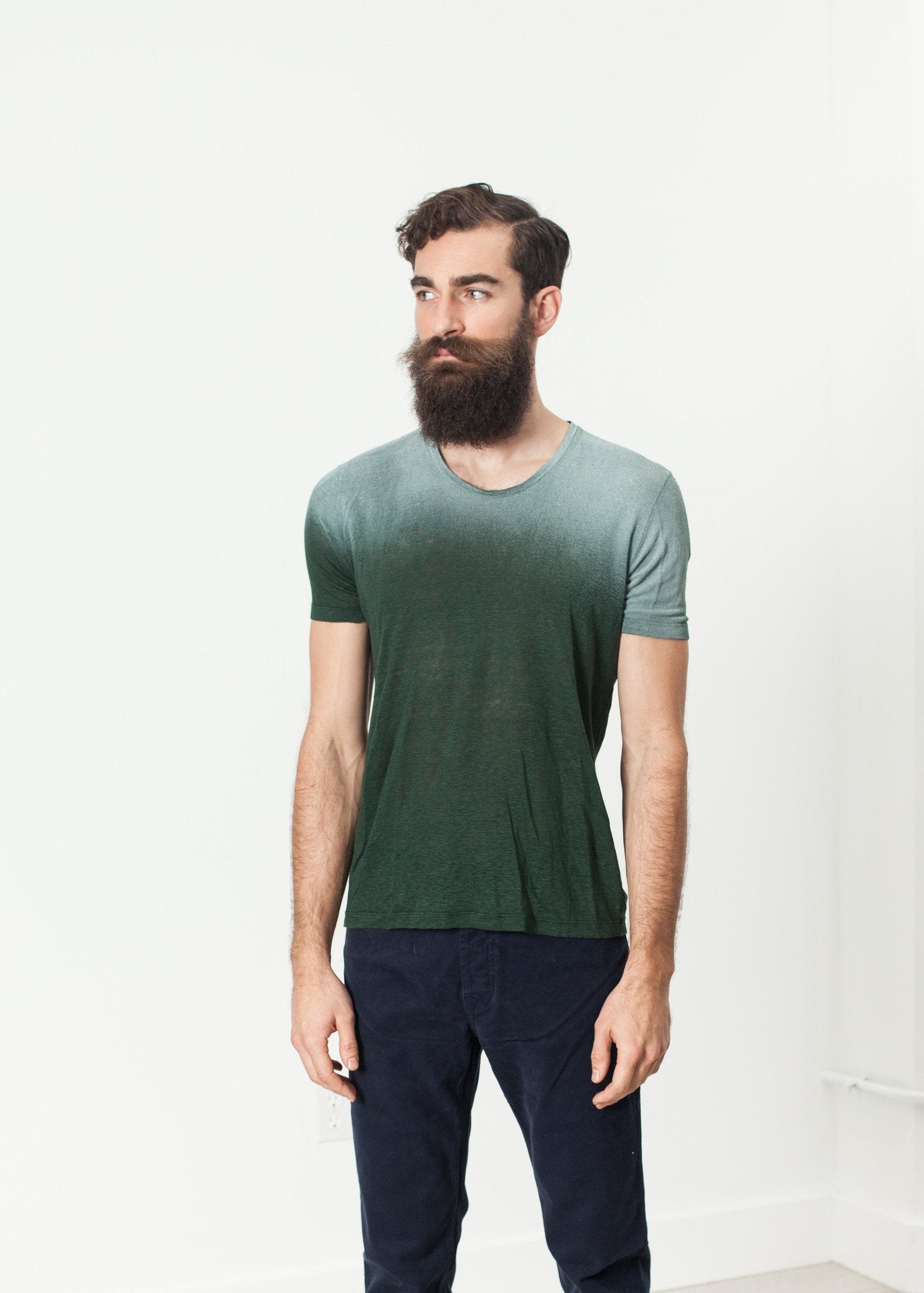 Overprint T-Shirt in Green - annaclothes