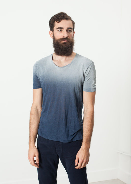 Overprint T-Shirt in Navy - annaclothes