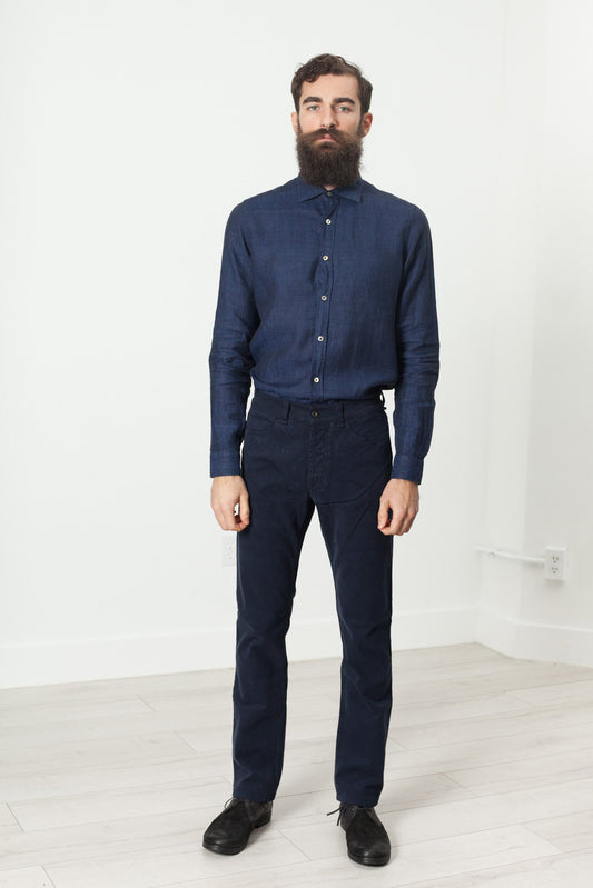 Alex Twill Pant in Navy - annaclothes