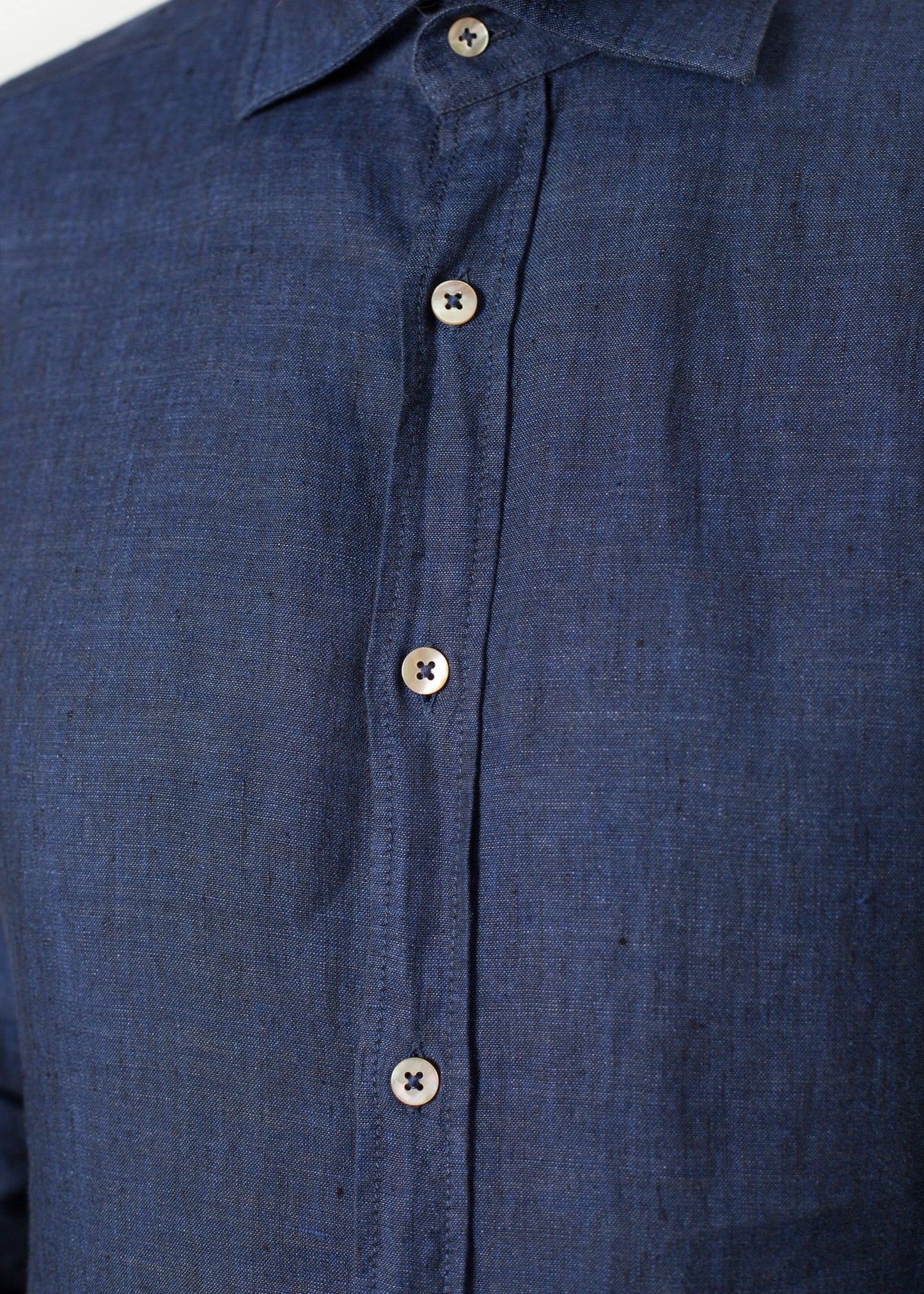 Button Up Shirt in Navy - annaclothes